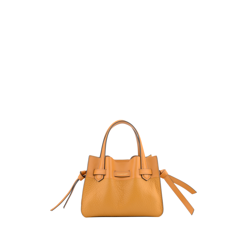 Handbag - cowhide leather POURCHET Red