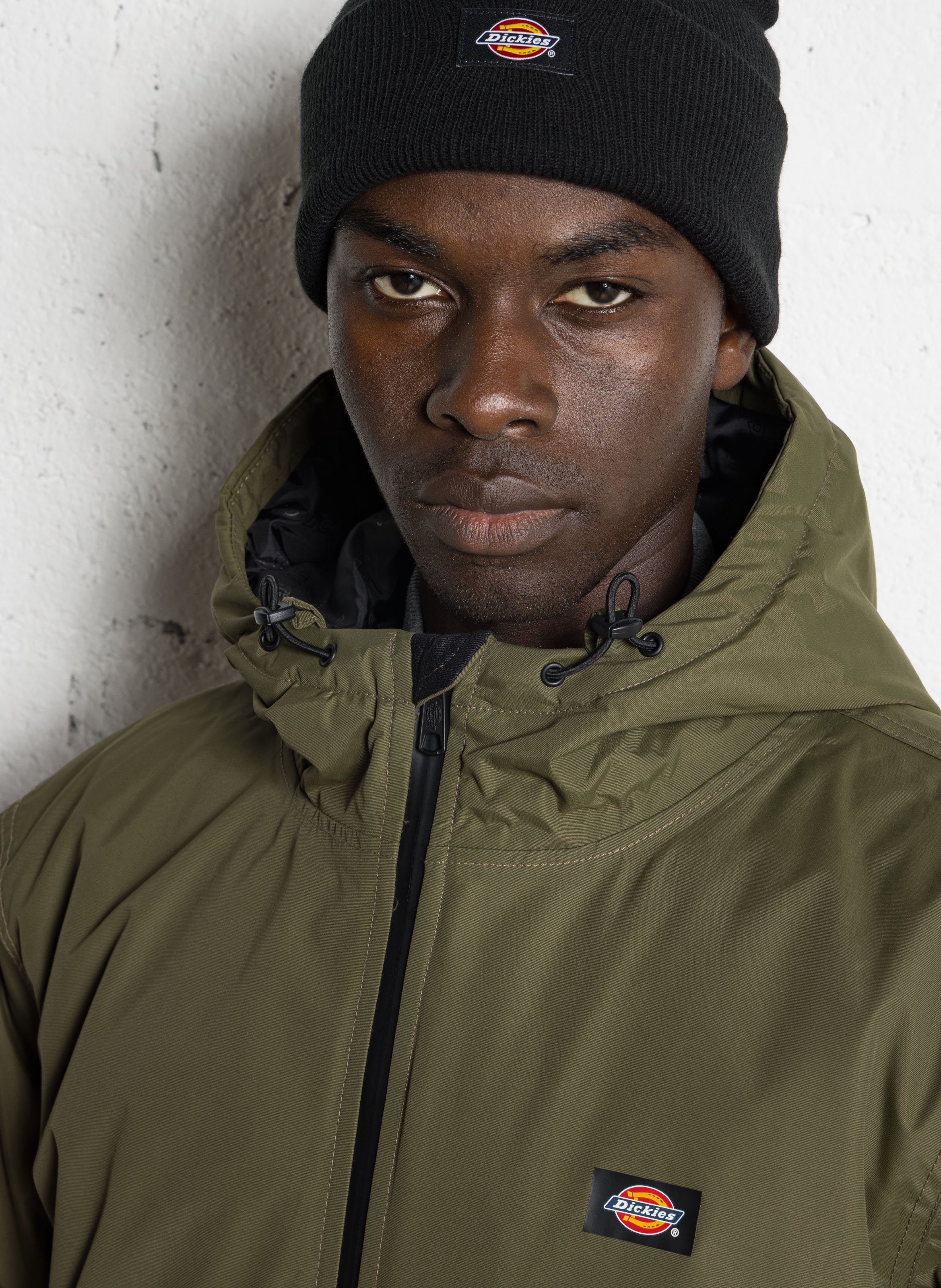 Jasje met opstaande kraag DICKIES Kaki