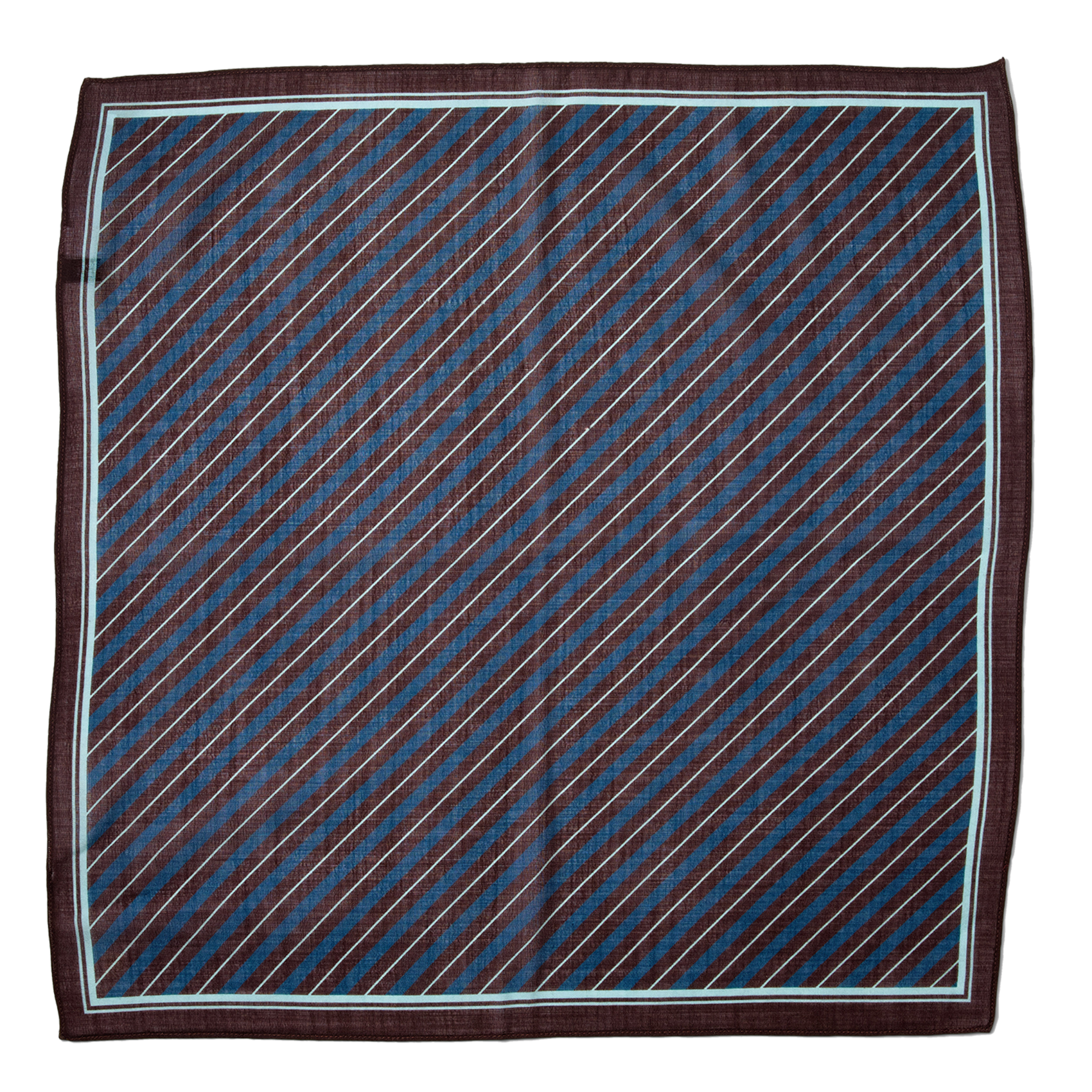 Foulard en laine et soie SELECTED Bleu