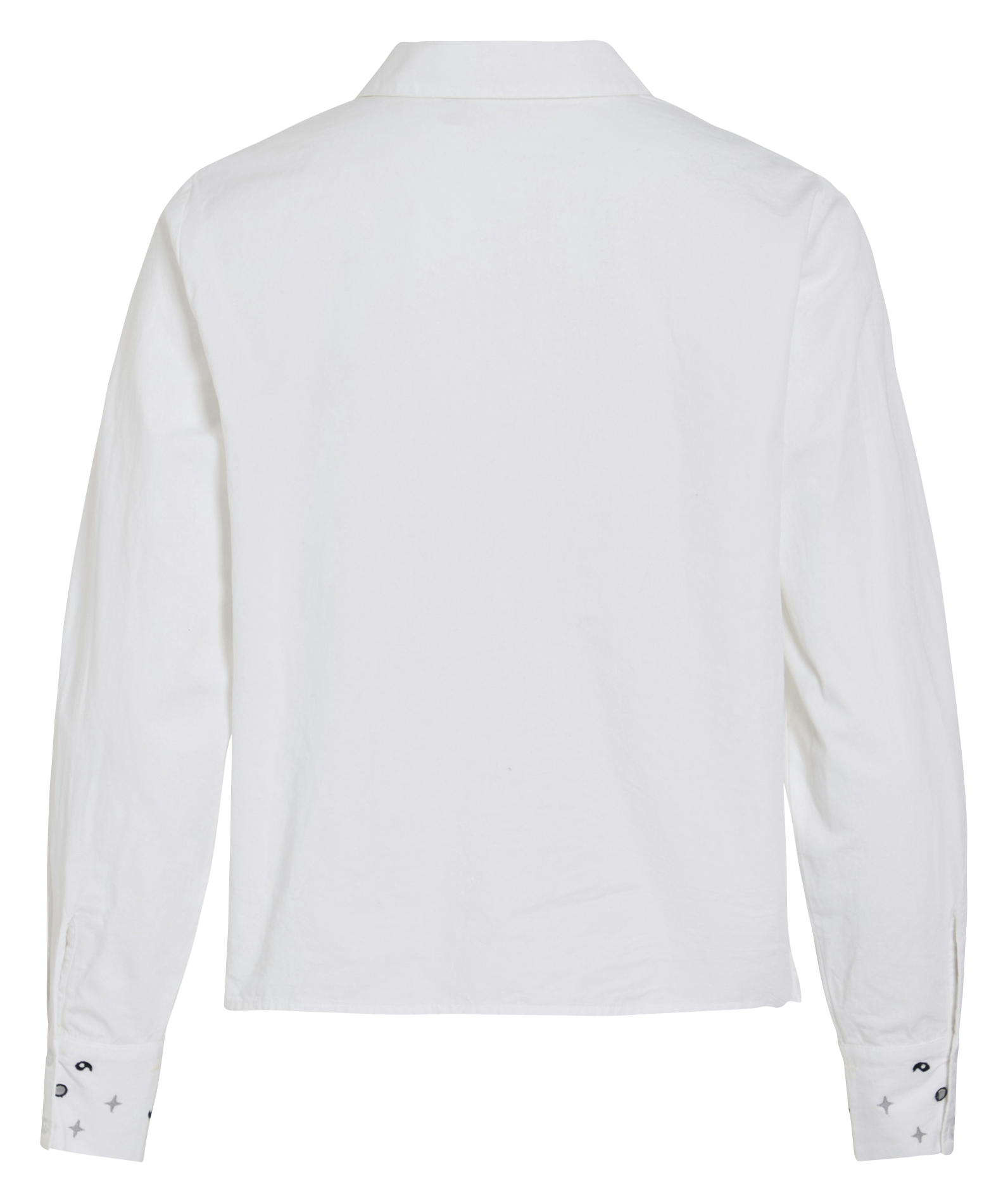 Chemise droite en coton bio VILA Blanc