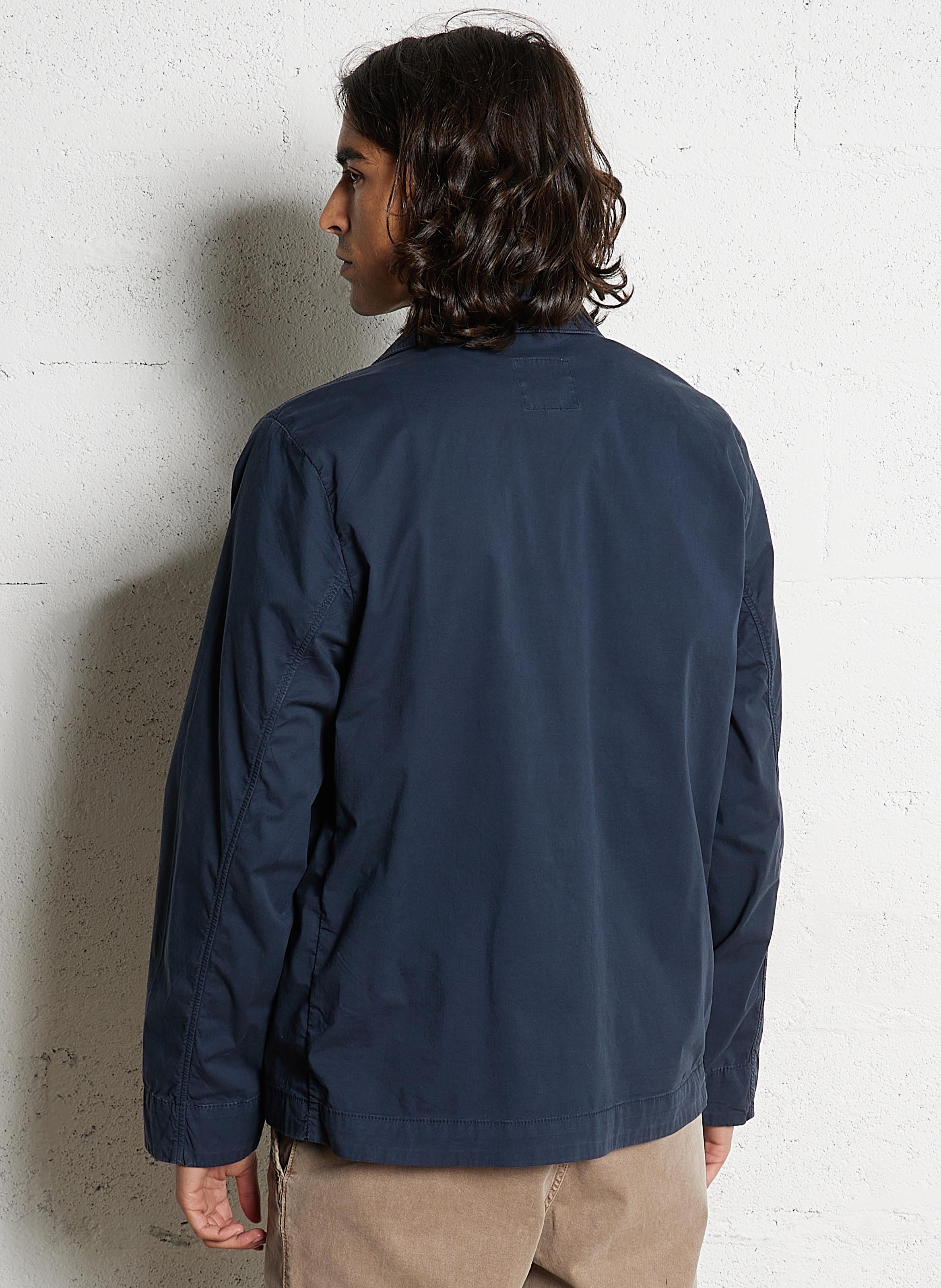 Straight-cut cotton-blend shirt PEPE JEANS Blue