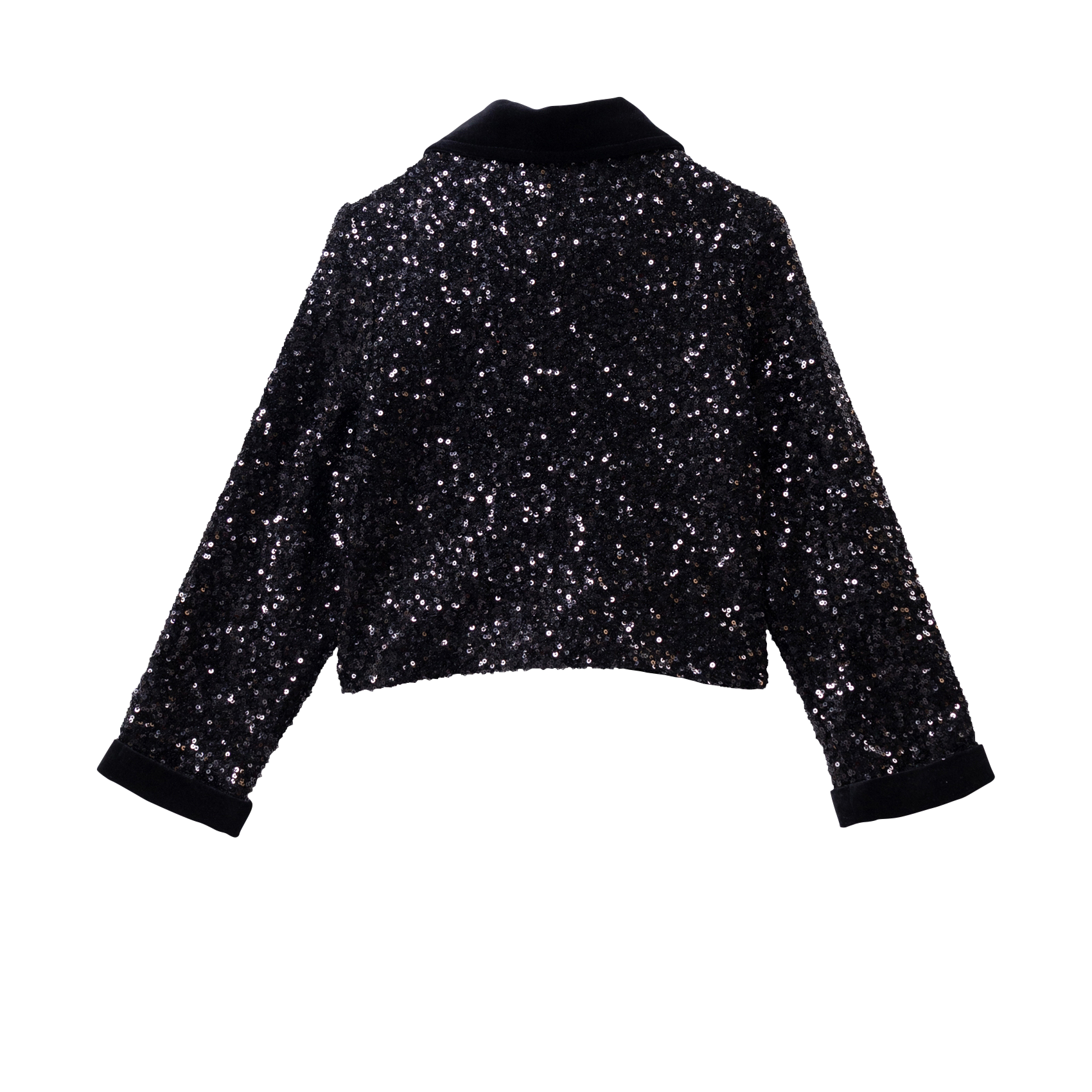 Blouson col chemise à sequins IKKS JUNIOR Noir