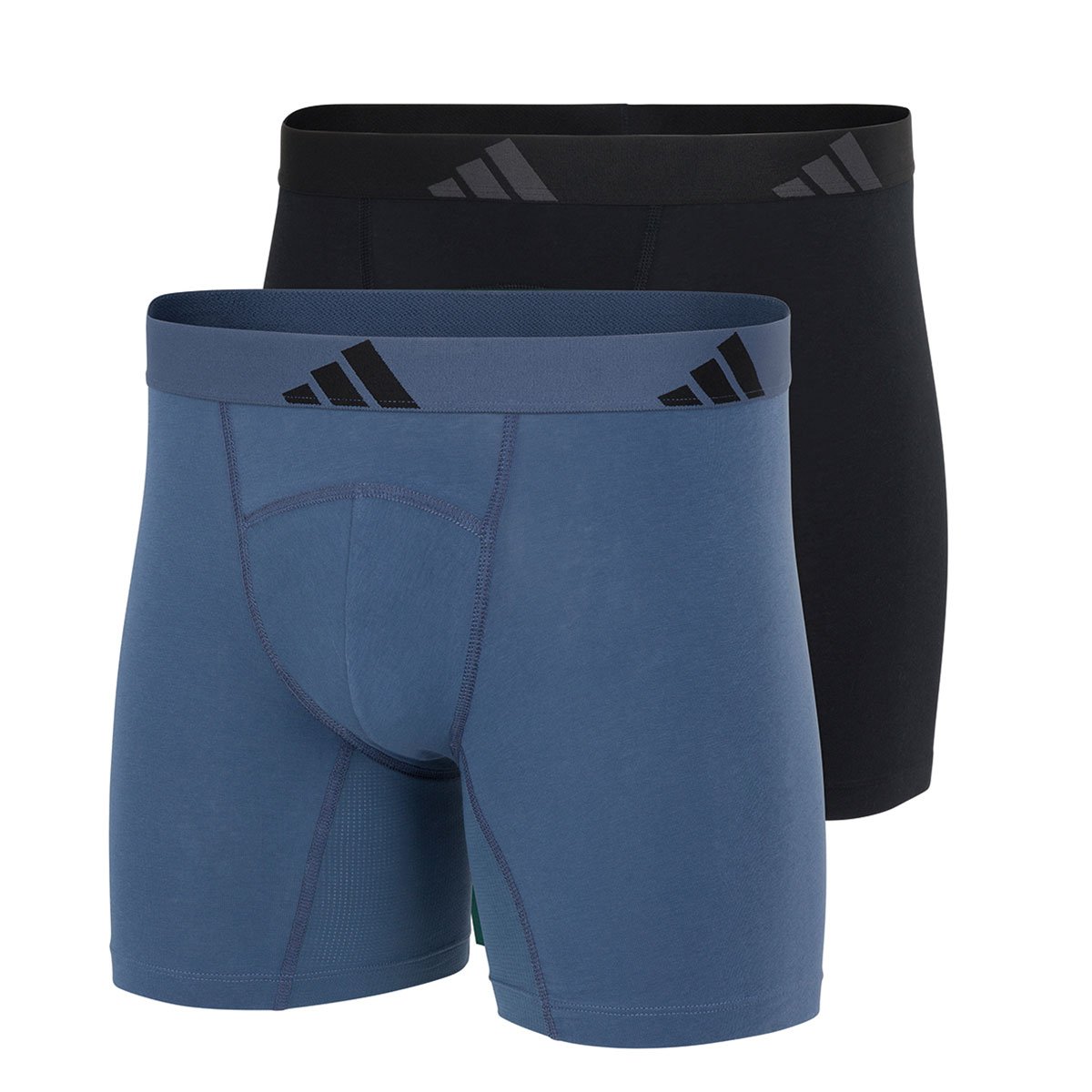 Set of 2 men's ergonomic active flex cotton briefs by Adidas Sport. ADIDAS UNDERWEAR