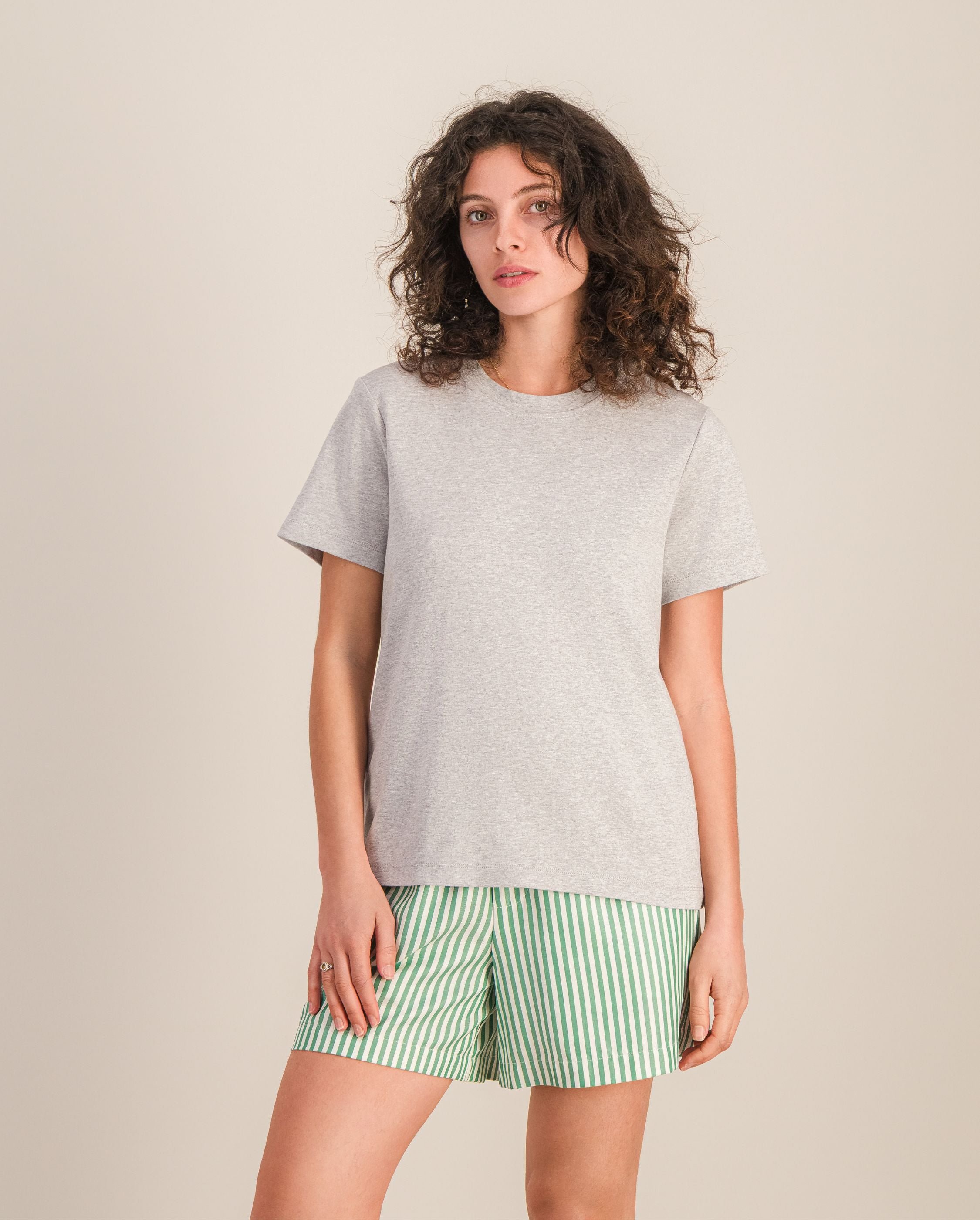 Women's organic cotton t-shirt, grey ANGARDE Grey