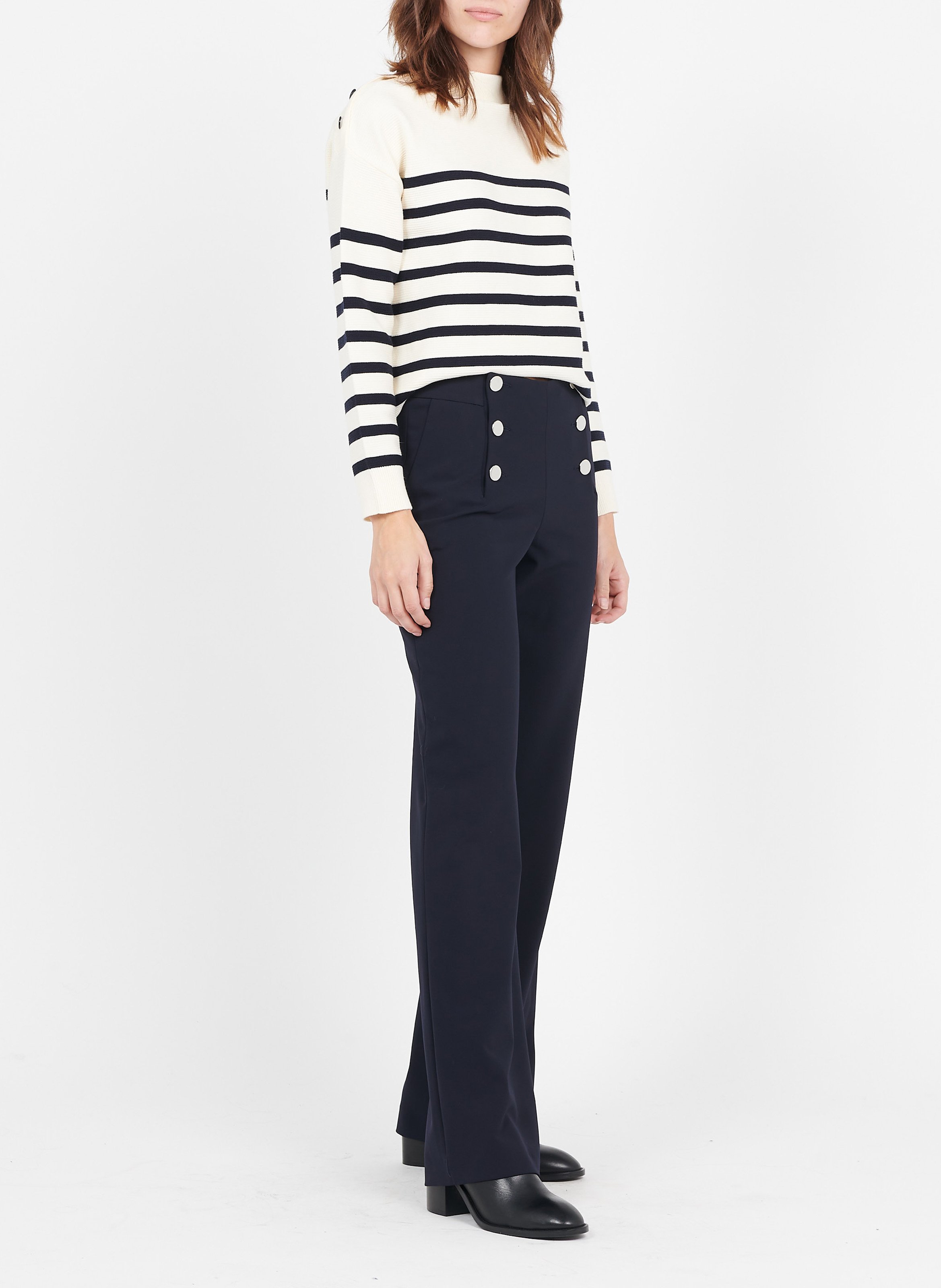 Straight-leg pants Blue