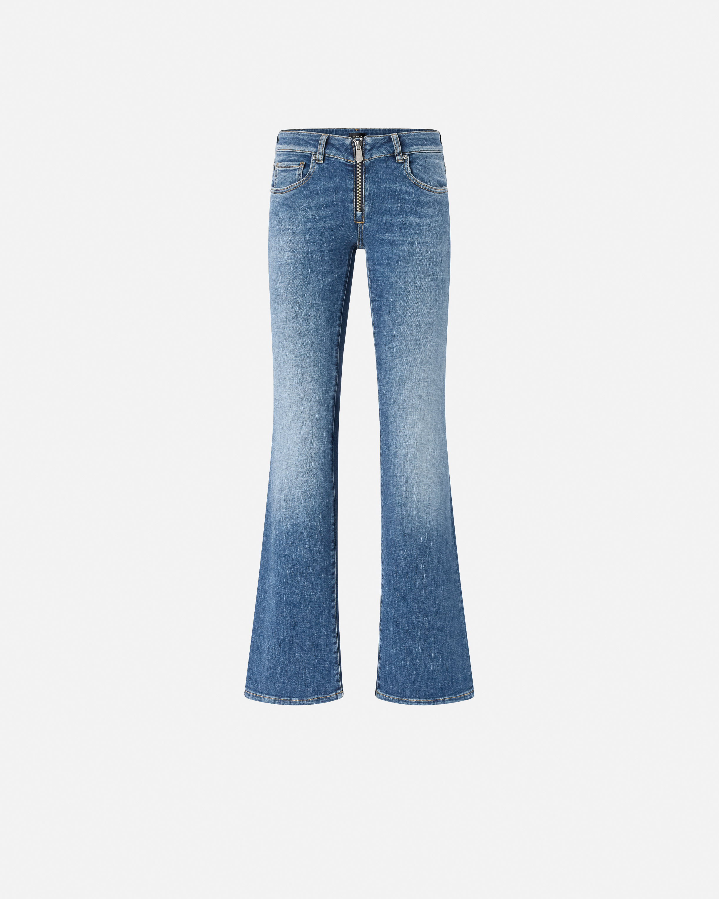 Flared low-rise jeans PINKO Blue