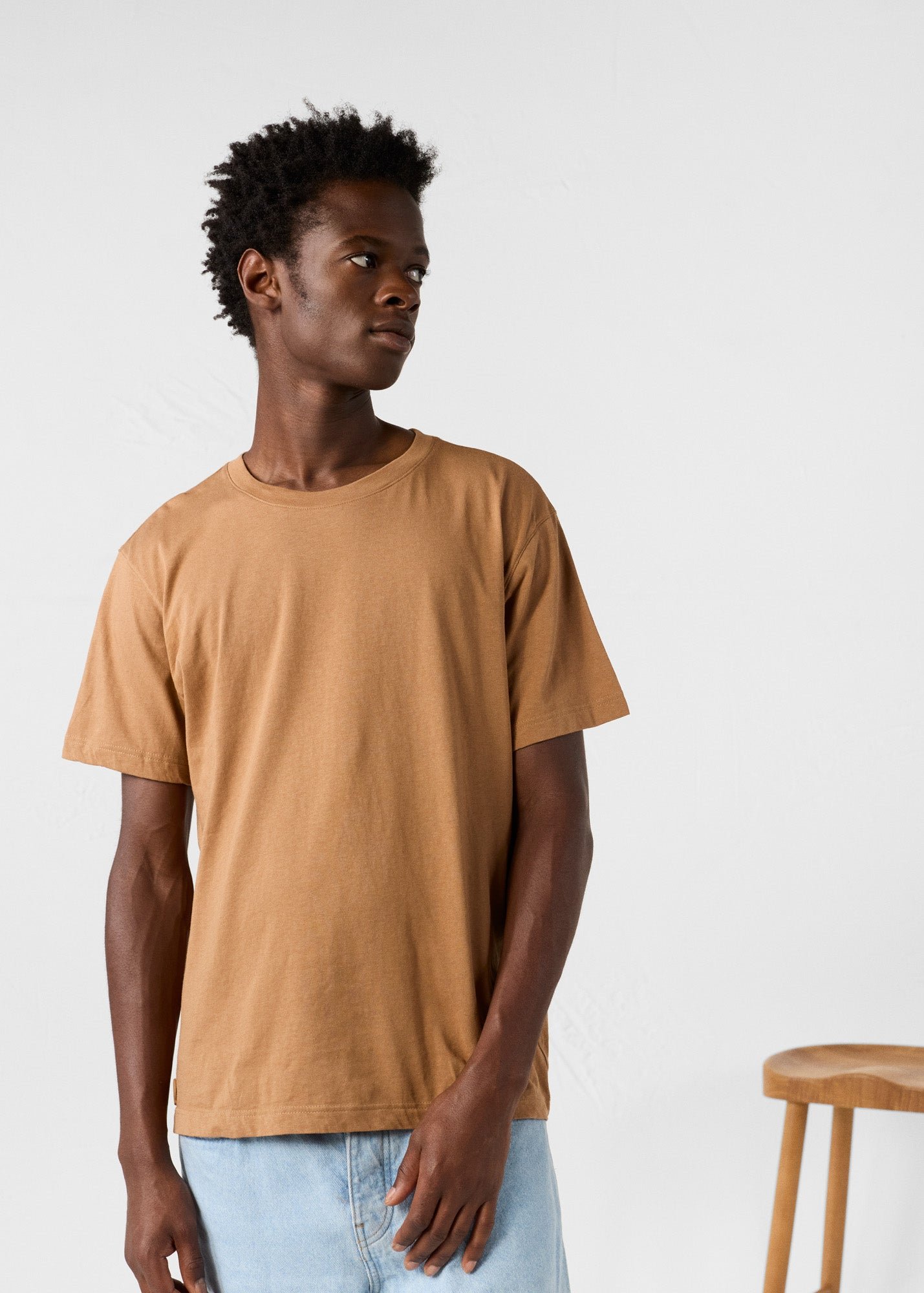 Round neck petro T-shirt JOTT Brown