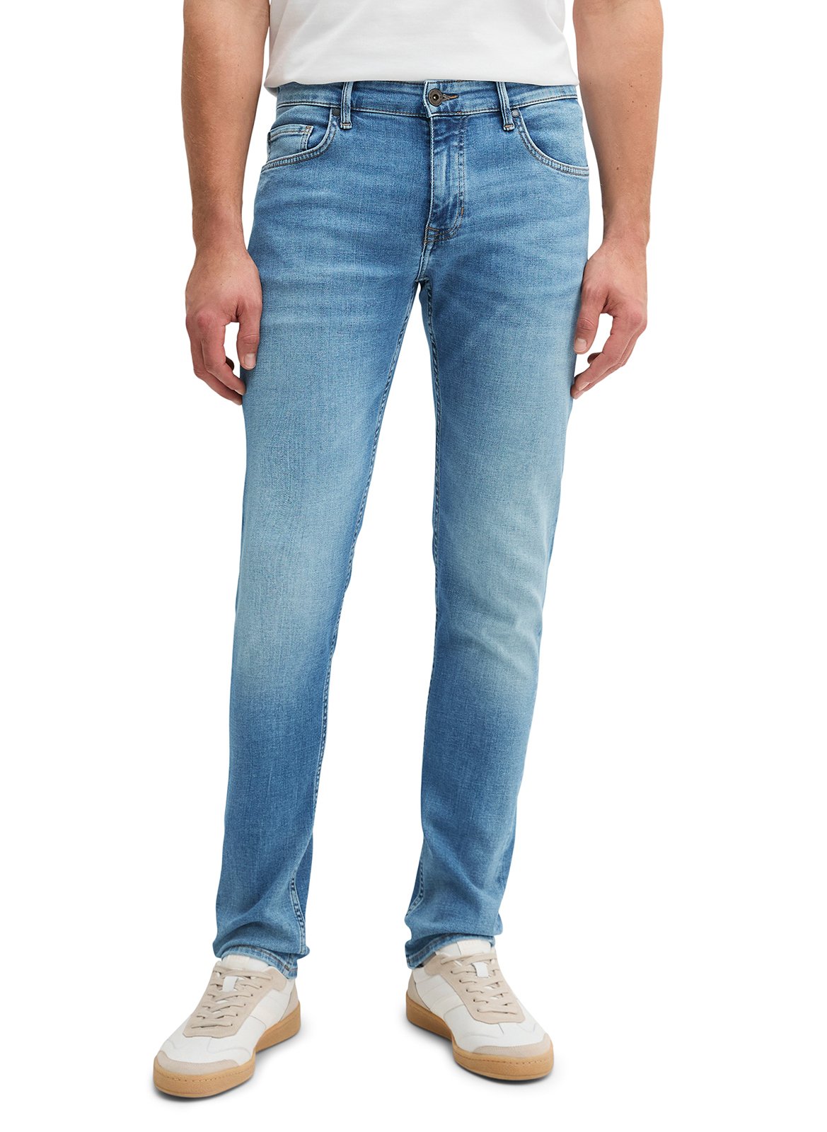 Cotton-blend straight jeans MARC O'POLO Blue