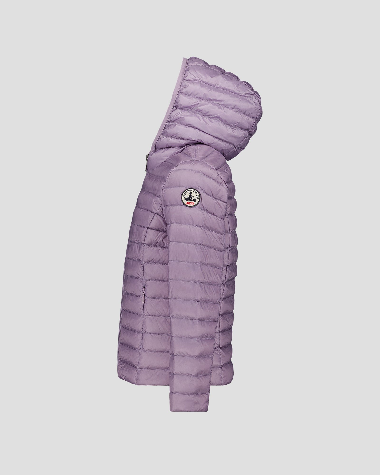 Carla lightweight hooded children's down jacket JOTT Pink