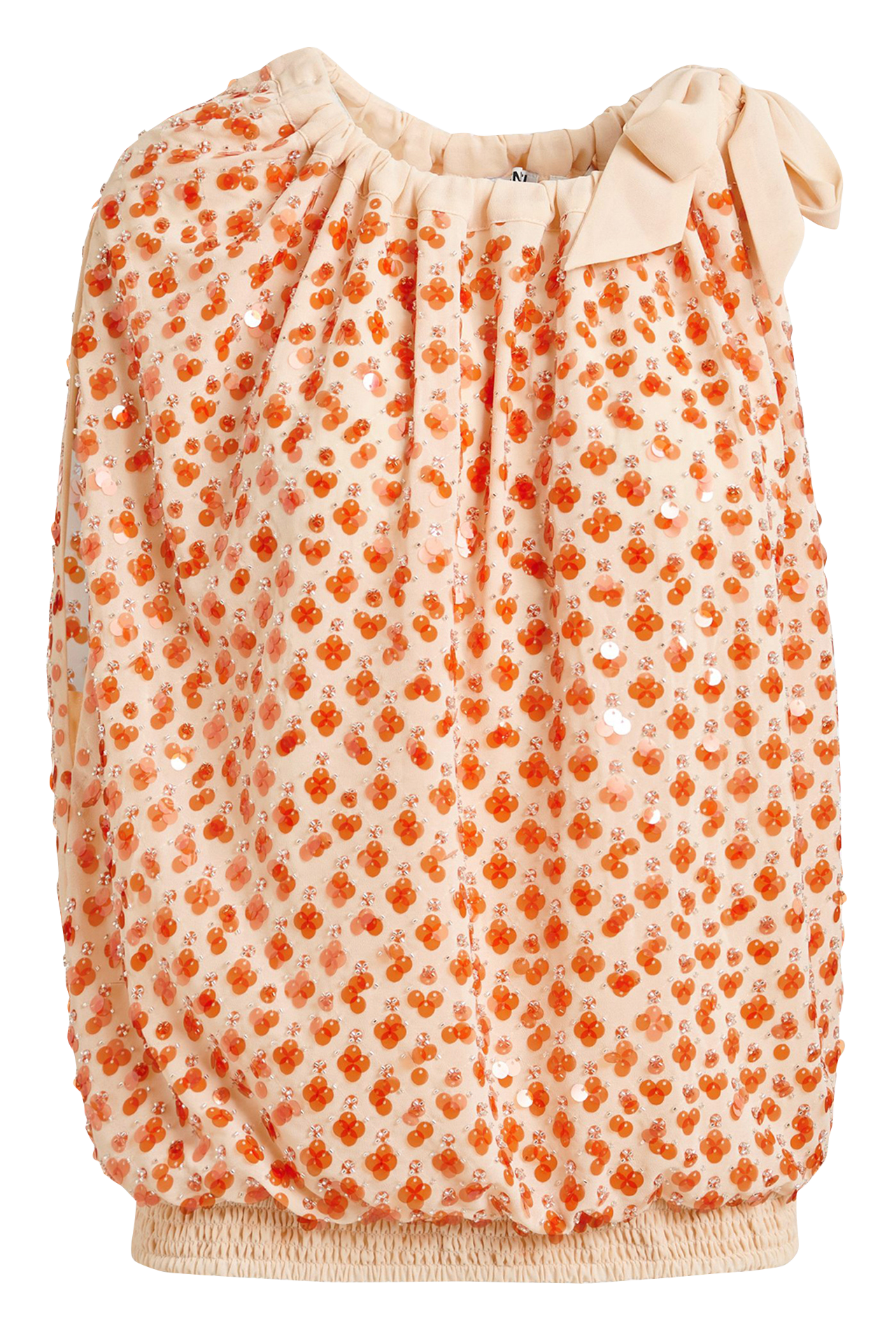 Oversize-Top mit Rundhalsausschnitt und Print ESSENTIEL ANTWERP Orange