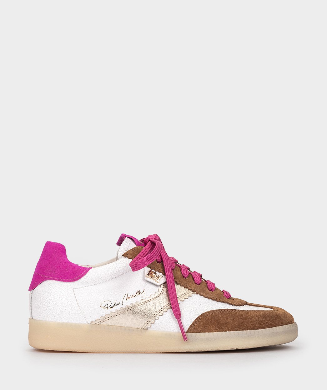 Cracked leather sneakers PEDRO MIRALLES White