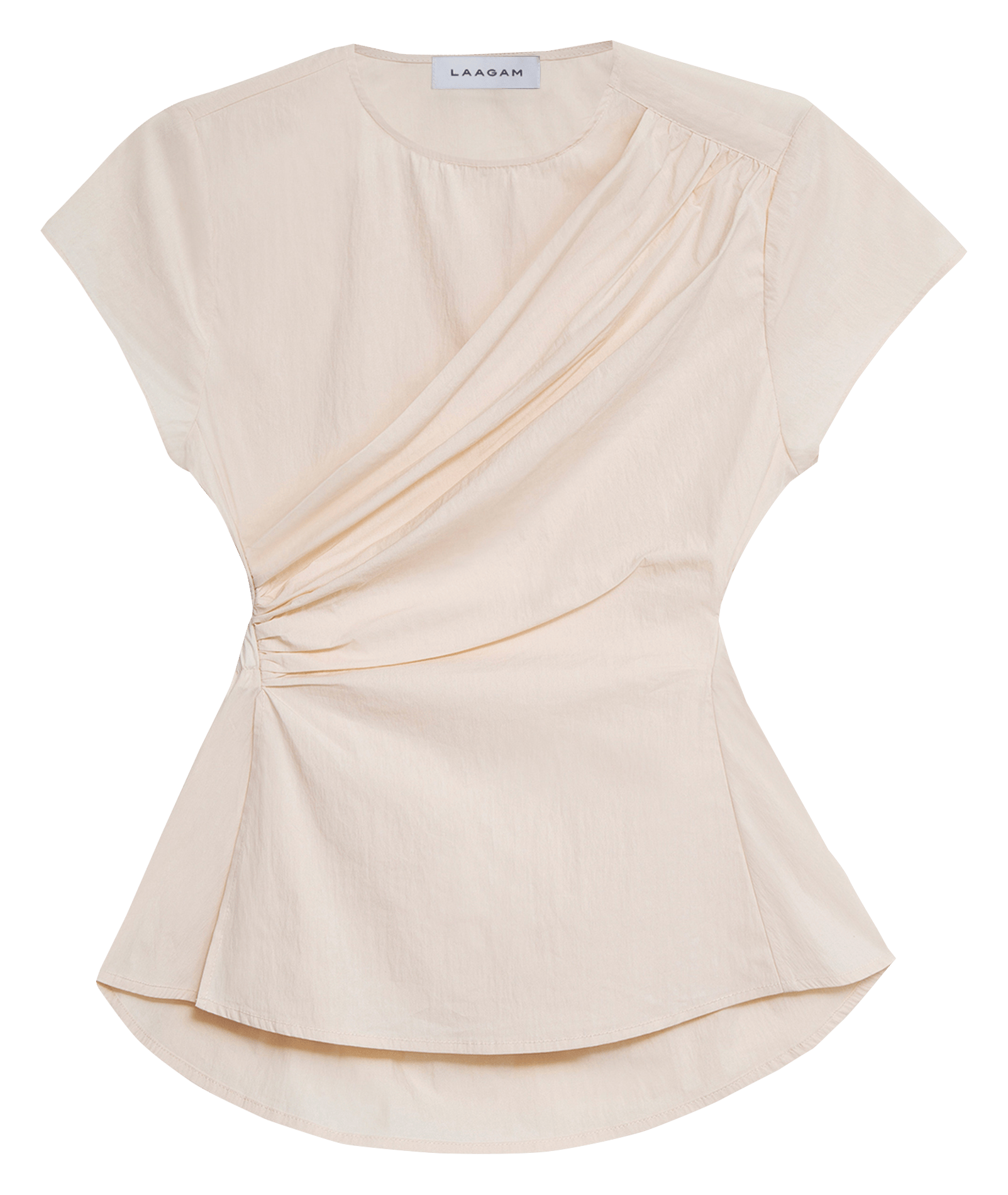 Top con cuello redondo LAAGAM Blanco