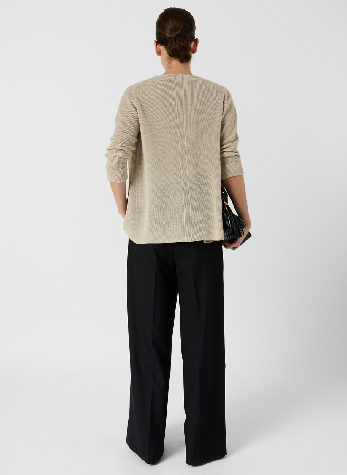 Gilet droit en maille GERARD DAREL Beige