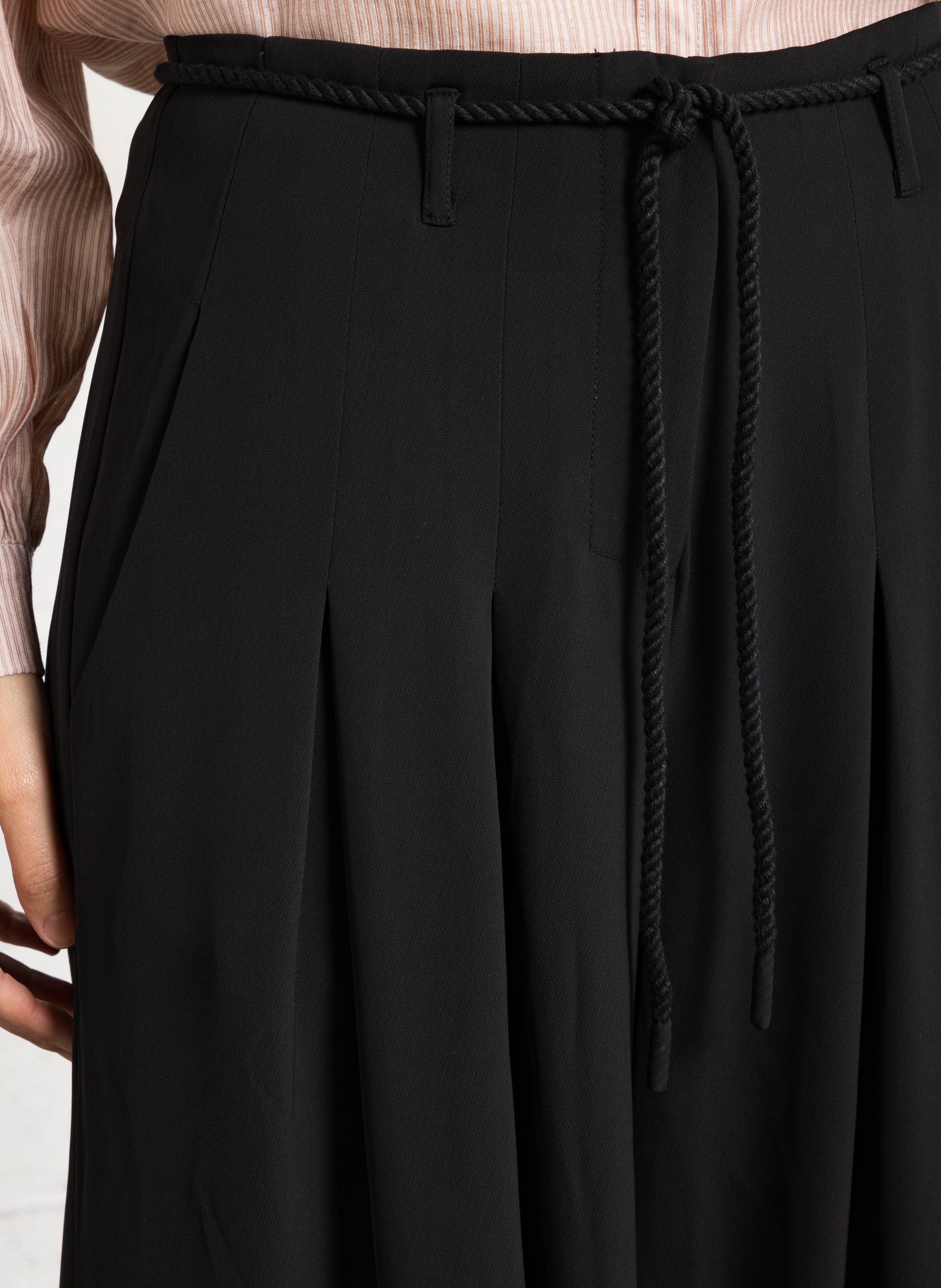 Azawood - Weite Hose mit hohem Bund LE TEMPS DES CERISES Schwarz