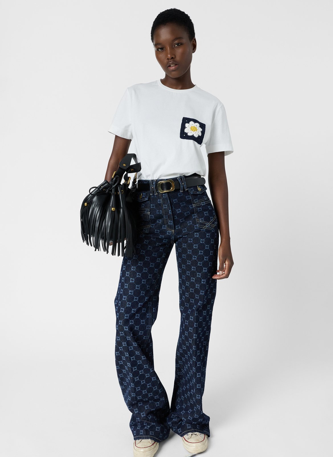 Baumwoll-Pullover mit Rundhalsausschnitt GERARD DAREL Beige