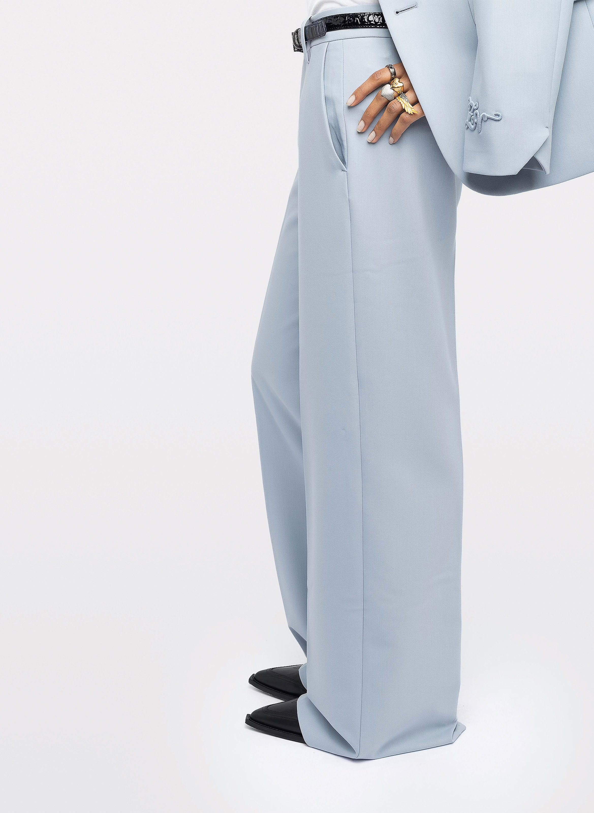 Pantalon droit taille haute ZADIG&VOLTAIRE Blue