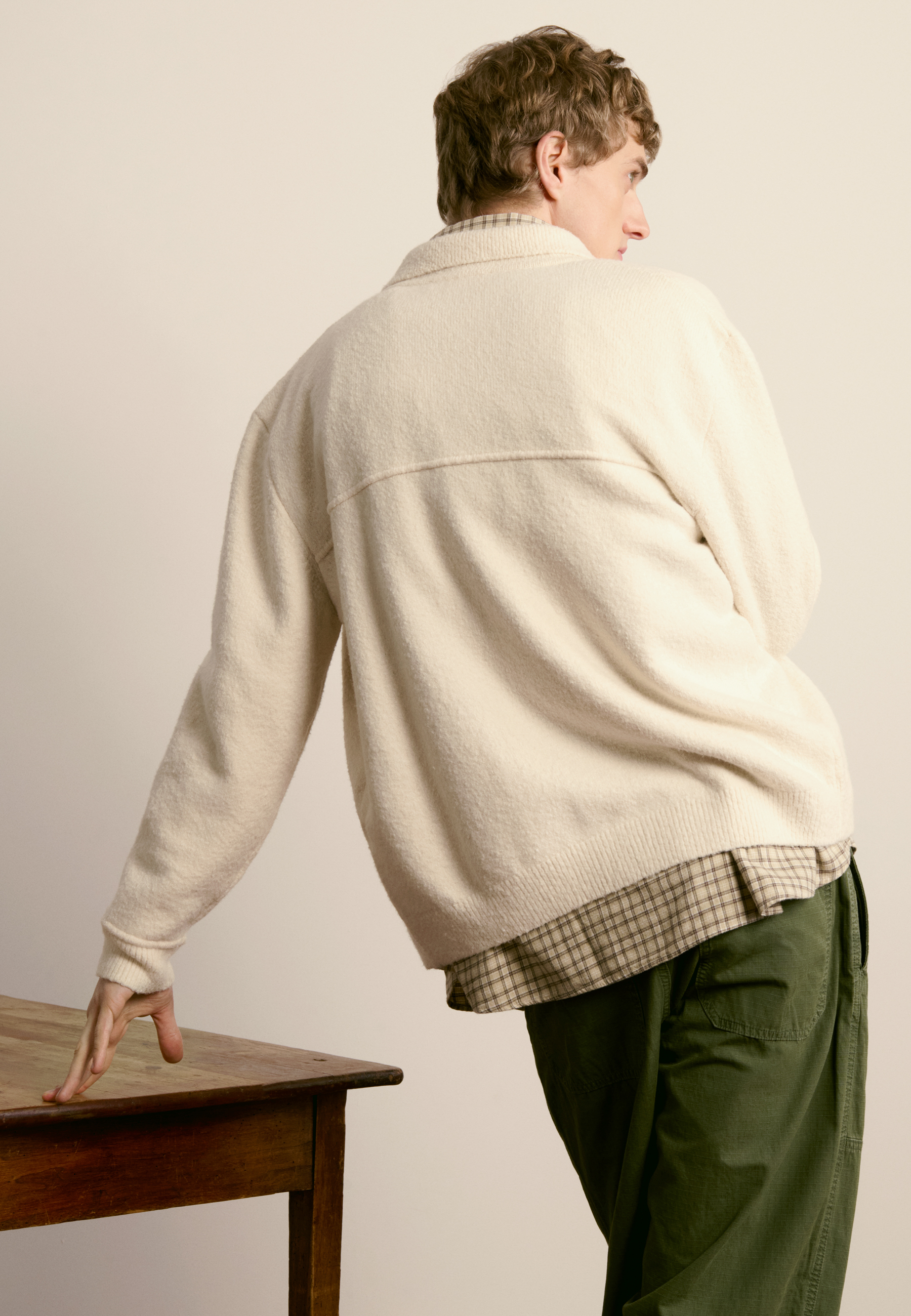 Looped cotton jacket MAISON MONTAGUT White