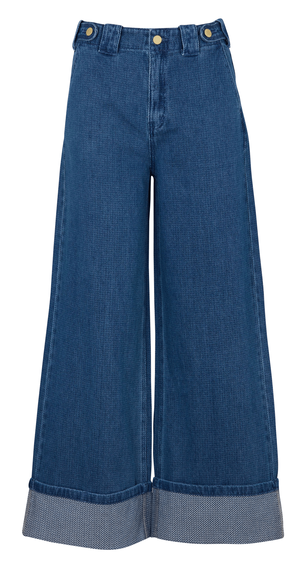 Jean large taille haute en coton LA PETITE ETOILE Bleu