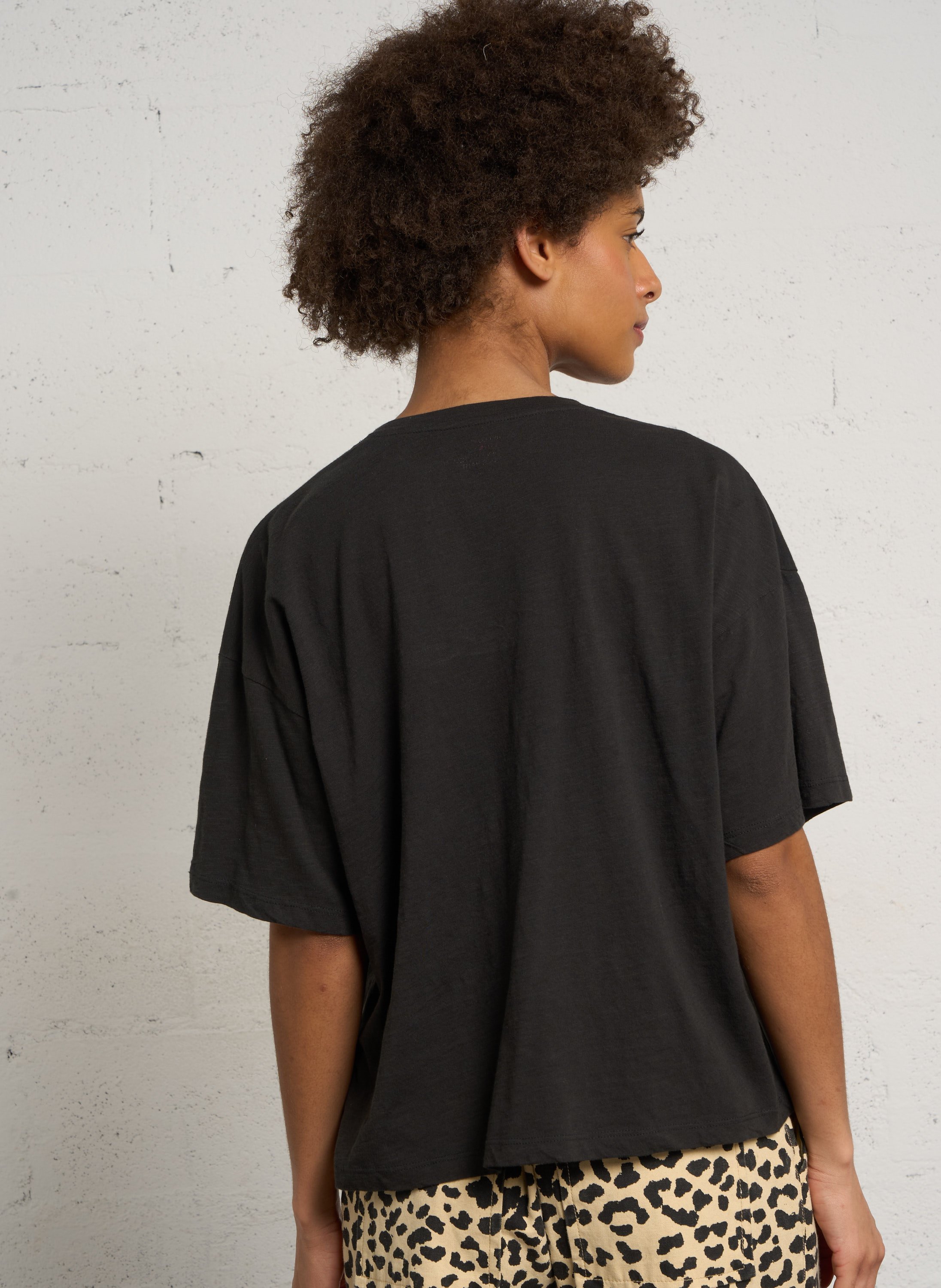 Round-neck organic cotton T-shirt LEON & HARPER Grey