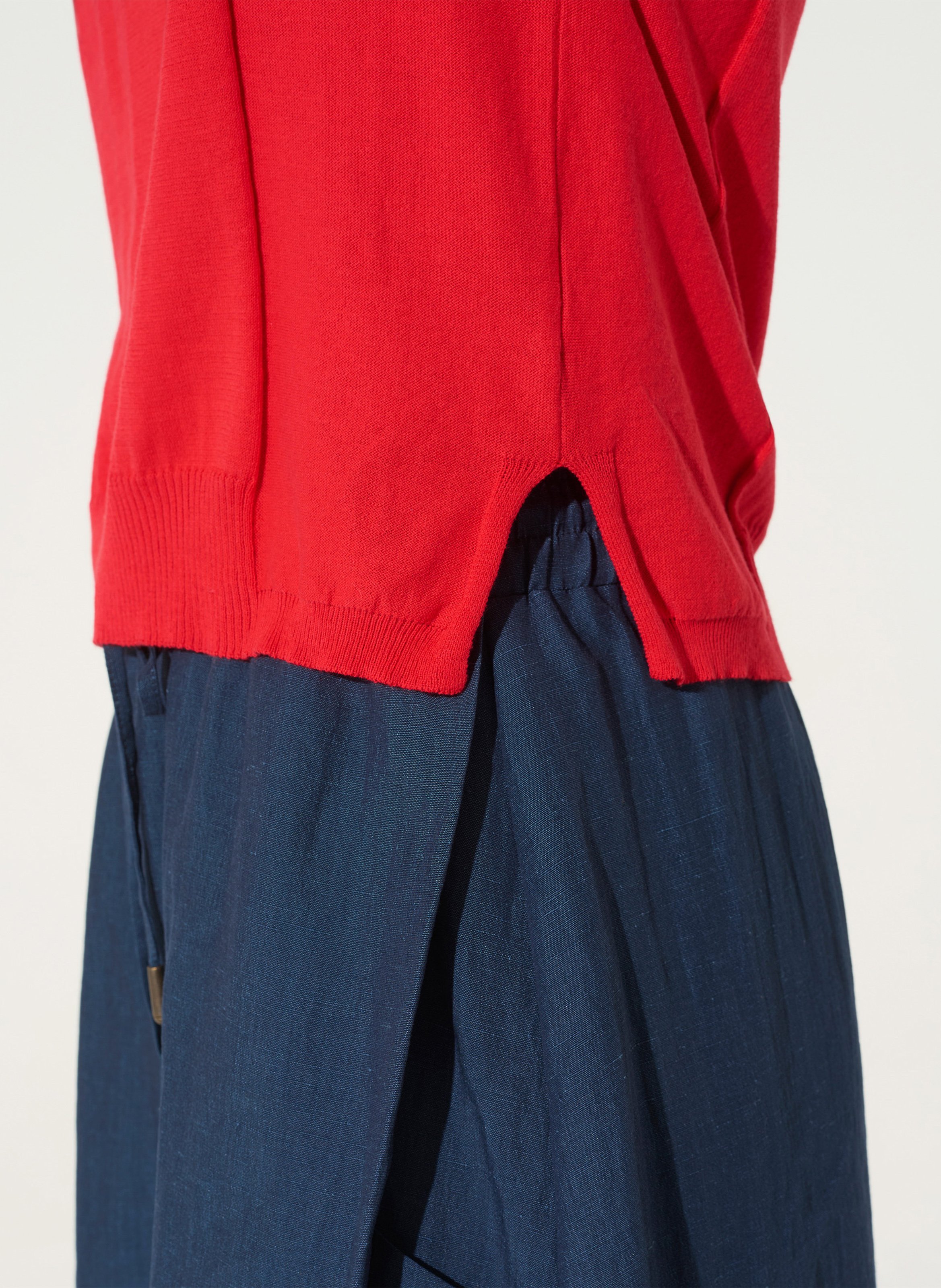 Polo droit en maille COTELAC ACOTE Rouge