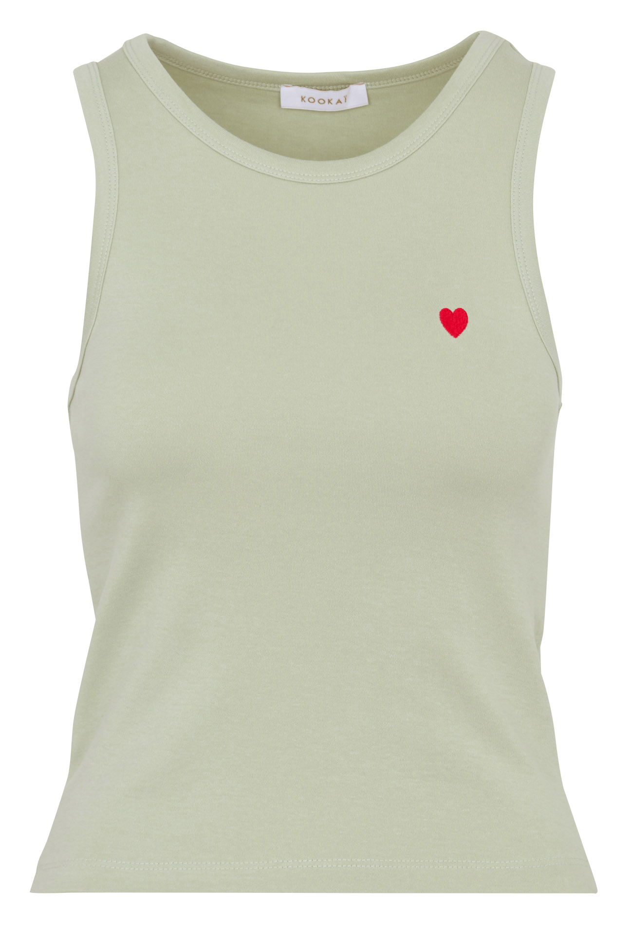 Baumwoll-Tanktop mit Rundhalsausschnitt KOOKAI Grun