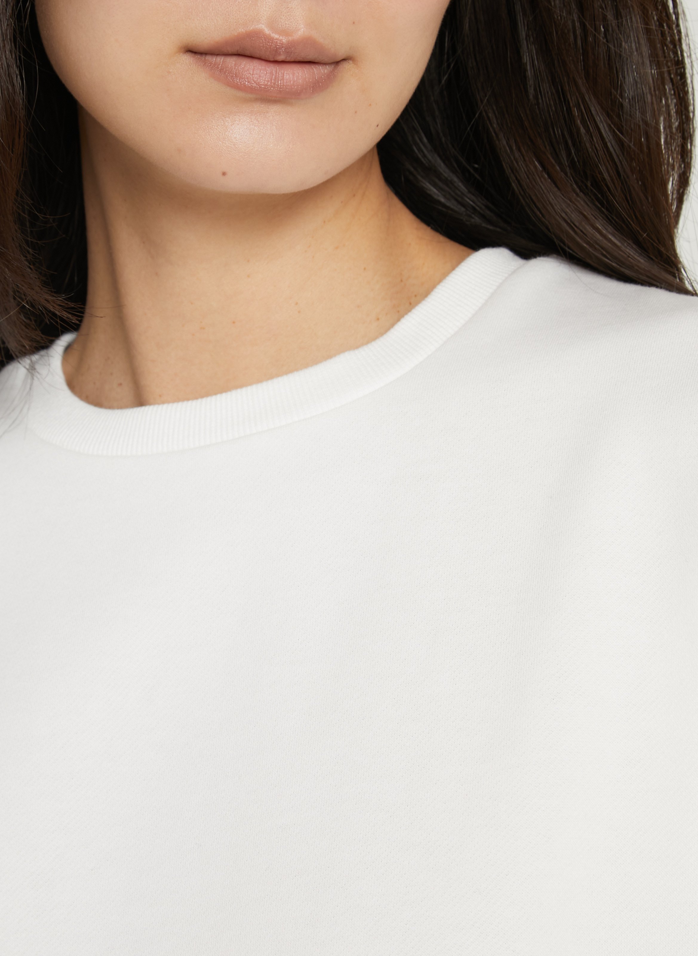 Round-neck cotton-blend sweatshirt JC SOPHIE White