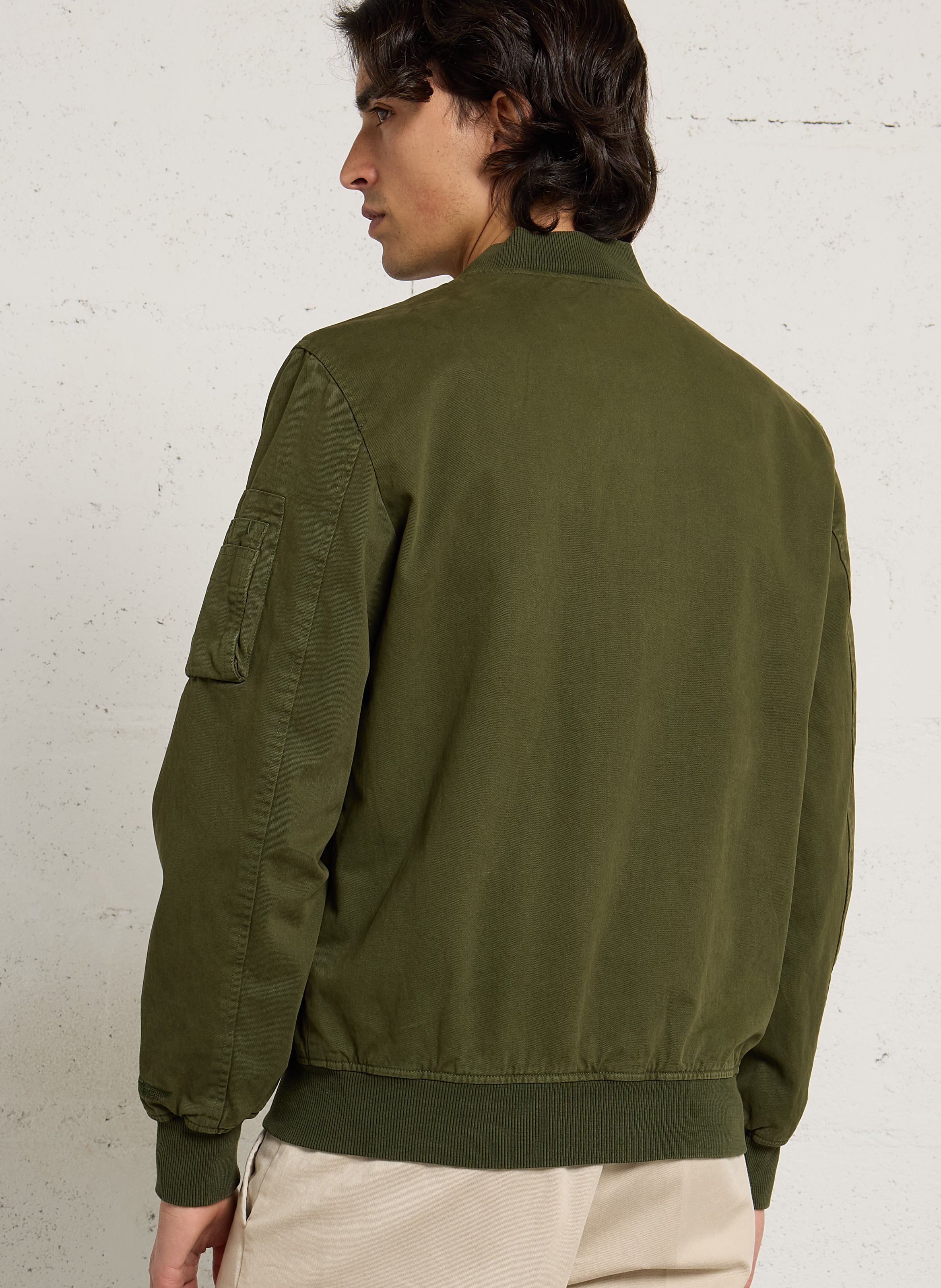 Bomber droit en coton BOMBERS ORIGINAL Kaki