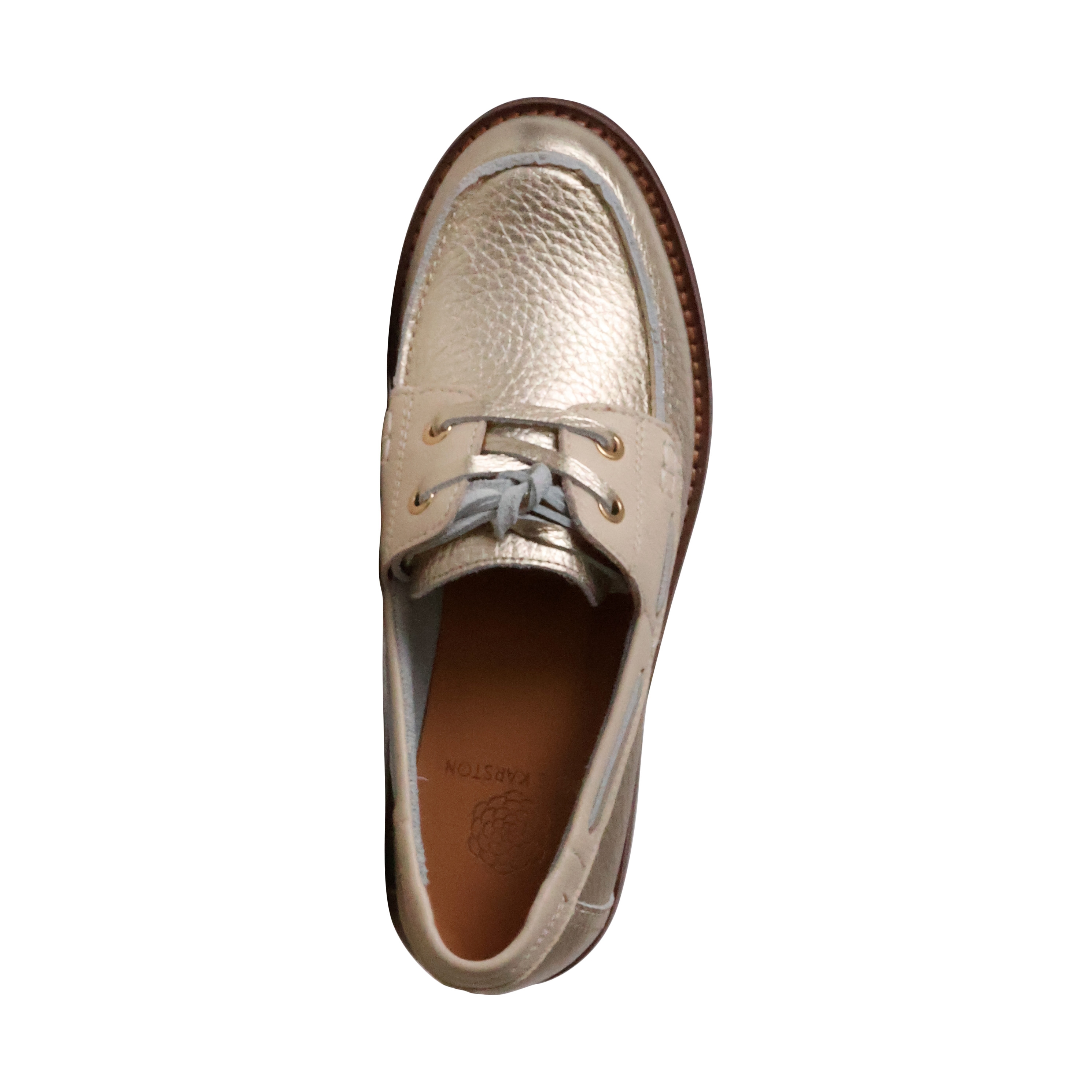 Leather moccasin Flore EMILIE KARSTON Grey