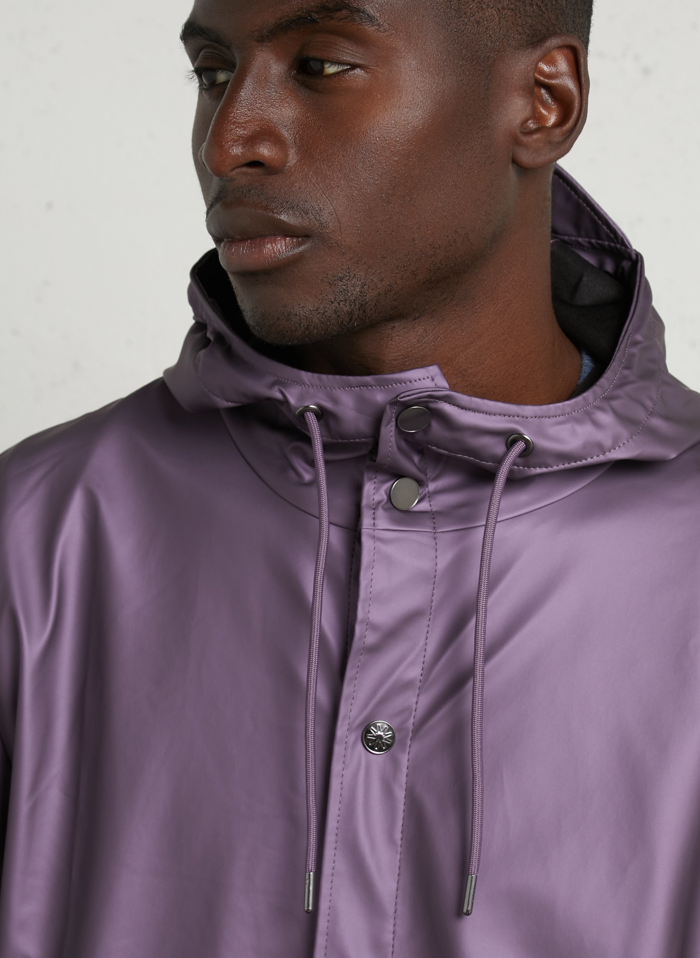 Coupe-vent imperméable à capuche RAINS Violet