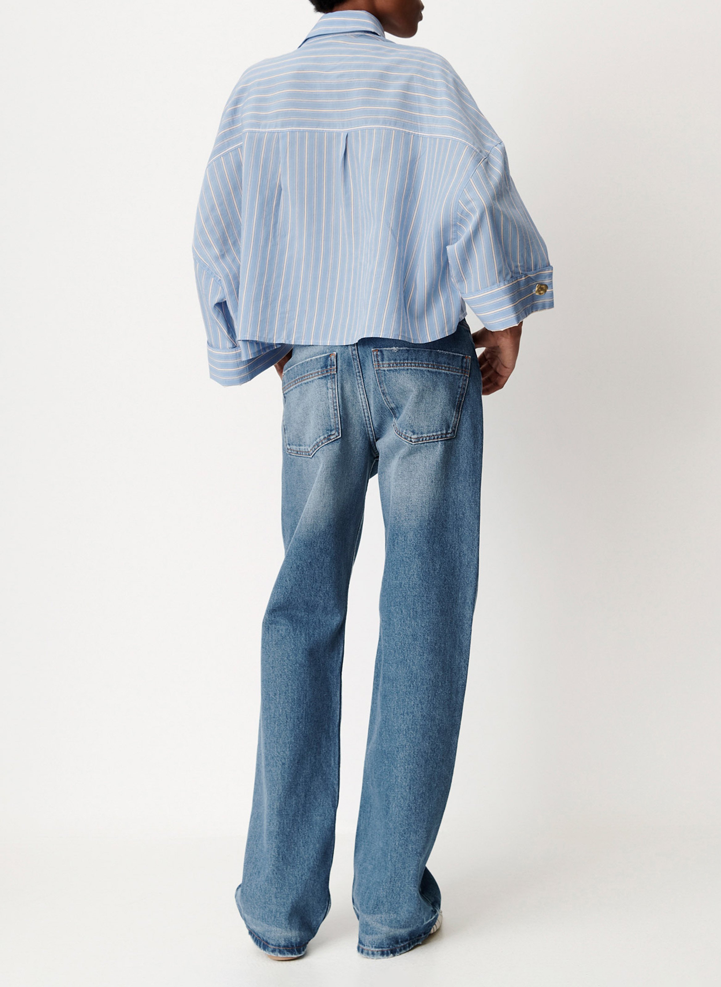 Chemise ample à rayures SESSUN Blauw