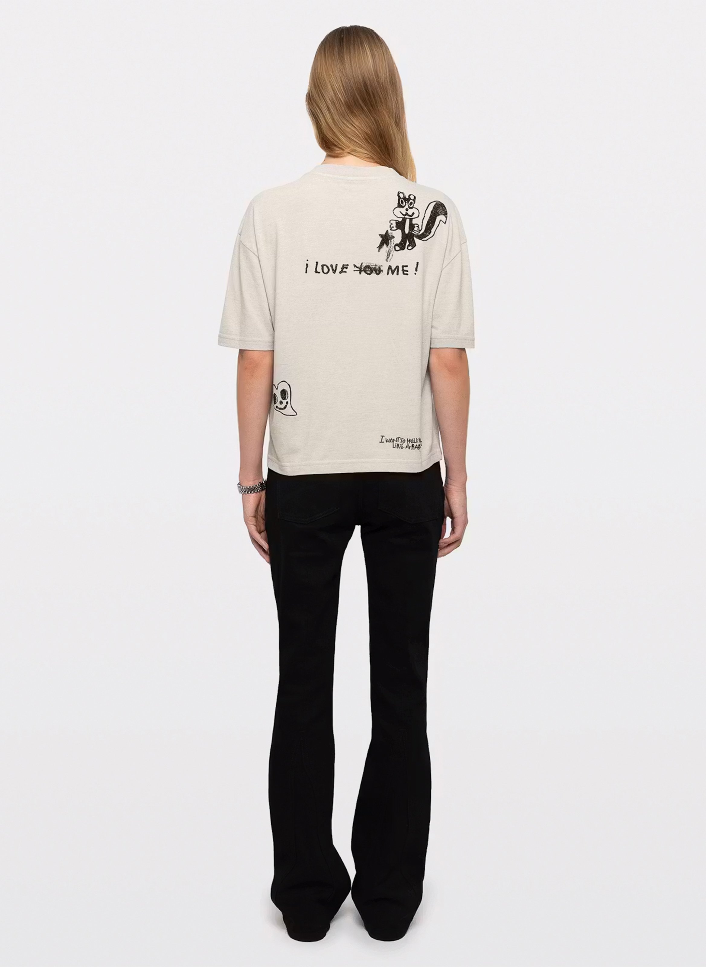 Straight printed round-neck T-shirt ZADIG&VOLTAIRE Grey