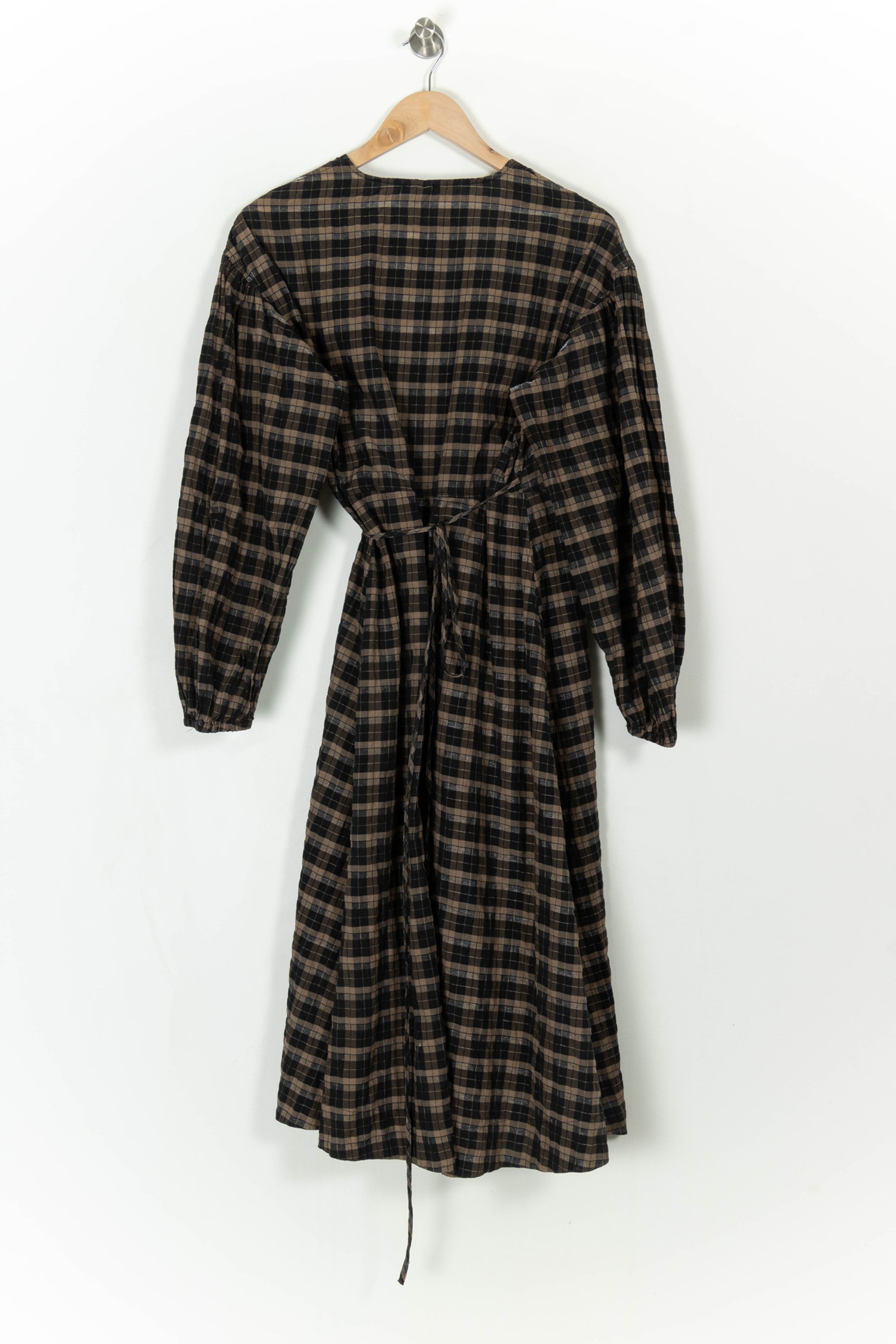 Long dress GANNI - Seconde Main Brown