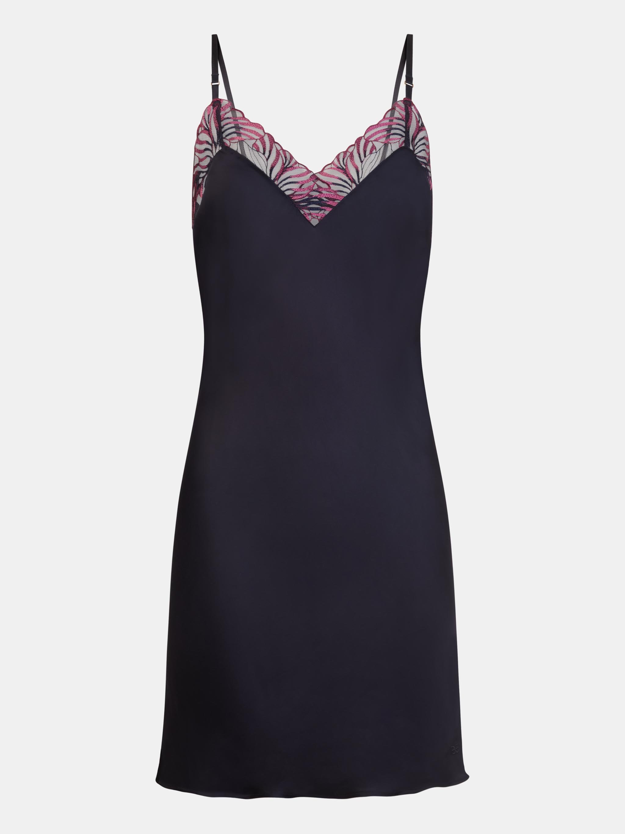 Embroidered nightgown CHANTELLE Purple