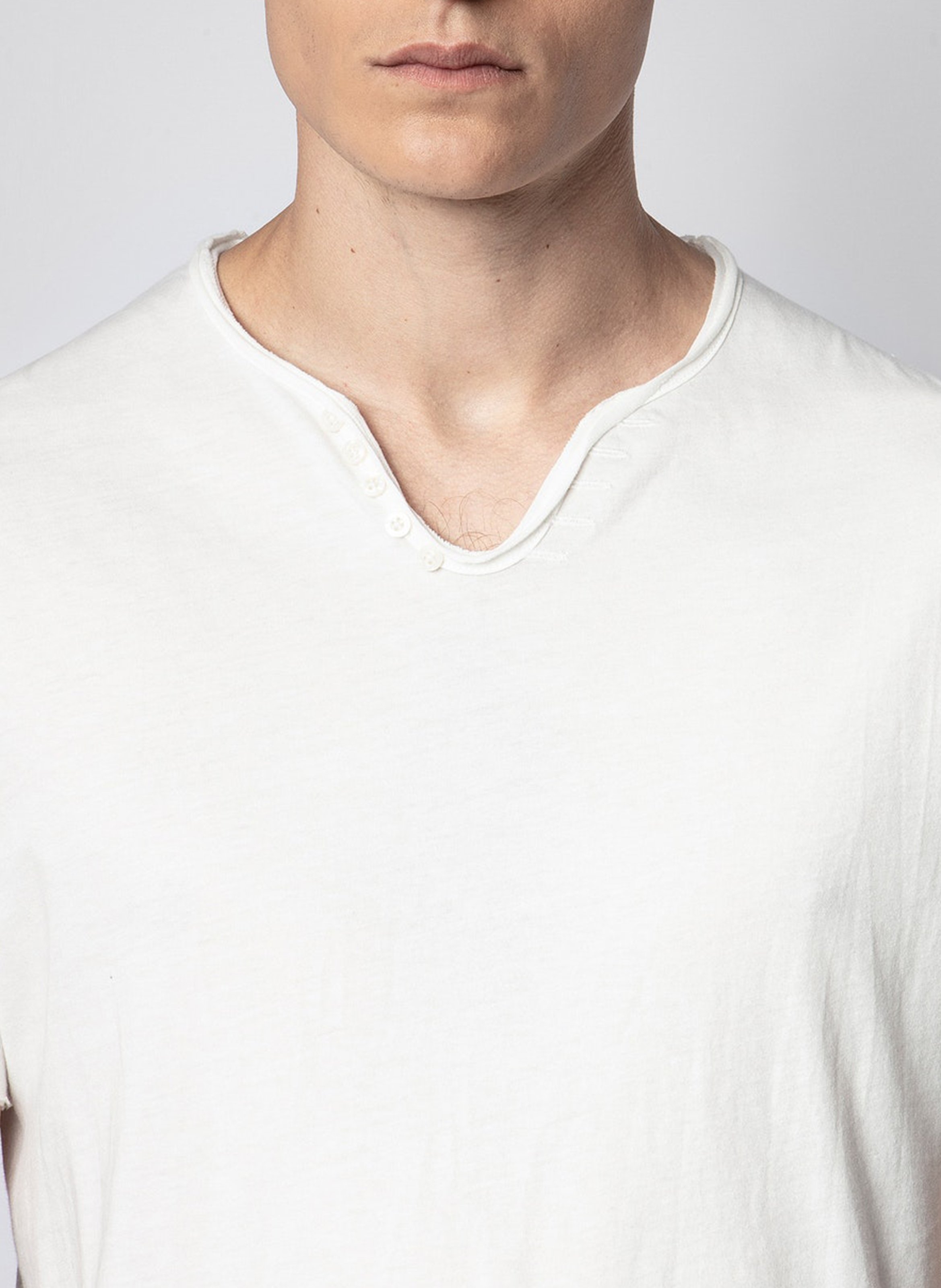 Henley-T-Shirt aus Baumwolle, Regular Fit ZADIG&VOLTAIRE Weiss