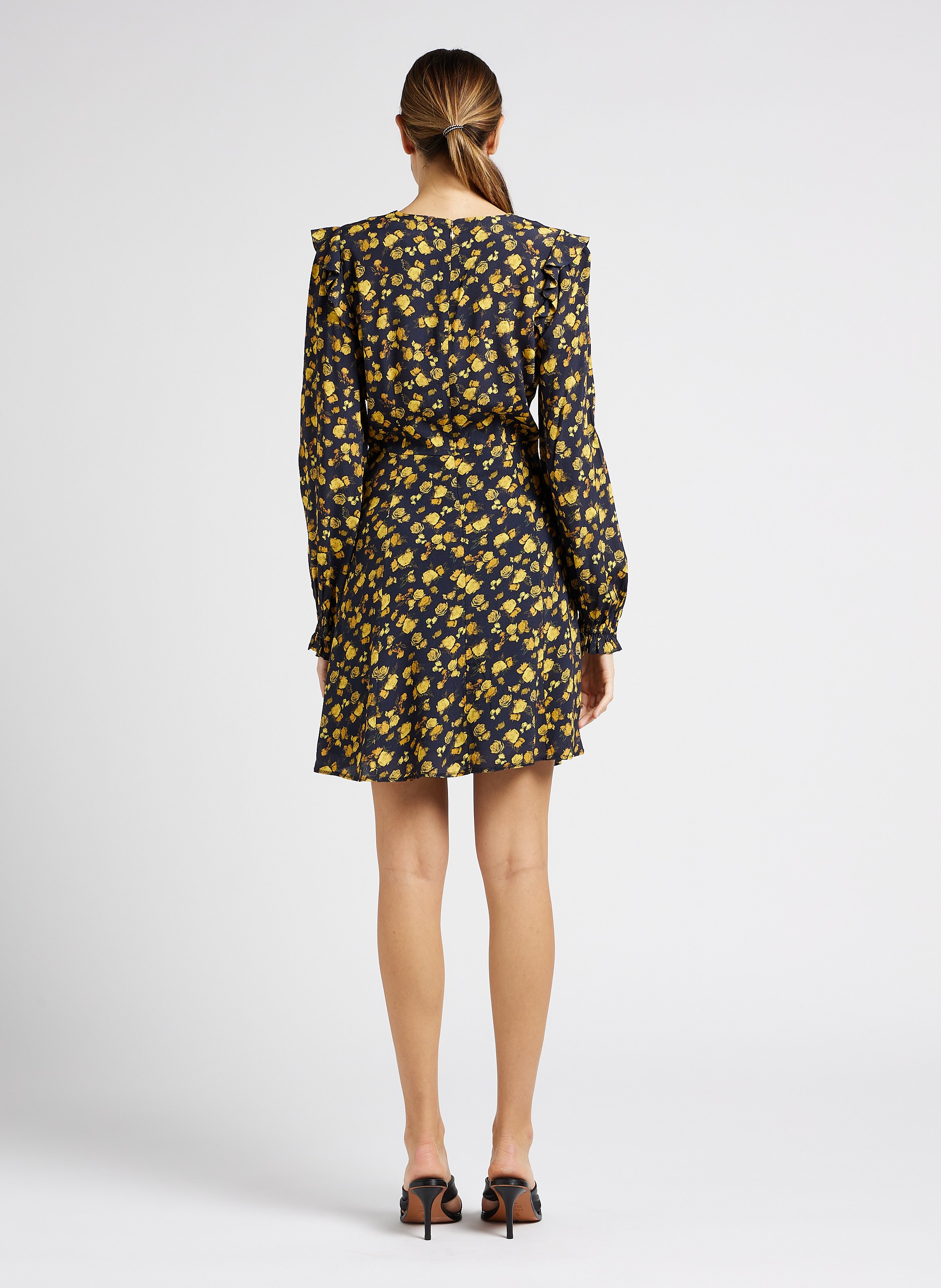 Robe courte moulante et évasée à imprimés TOMMY HILFIGER Multicolore