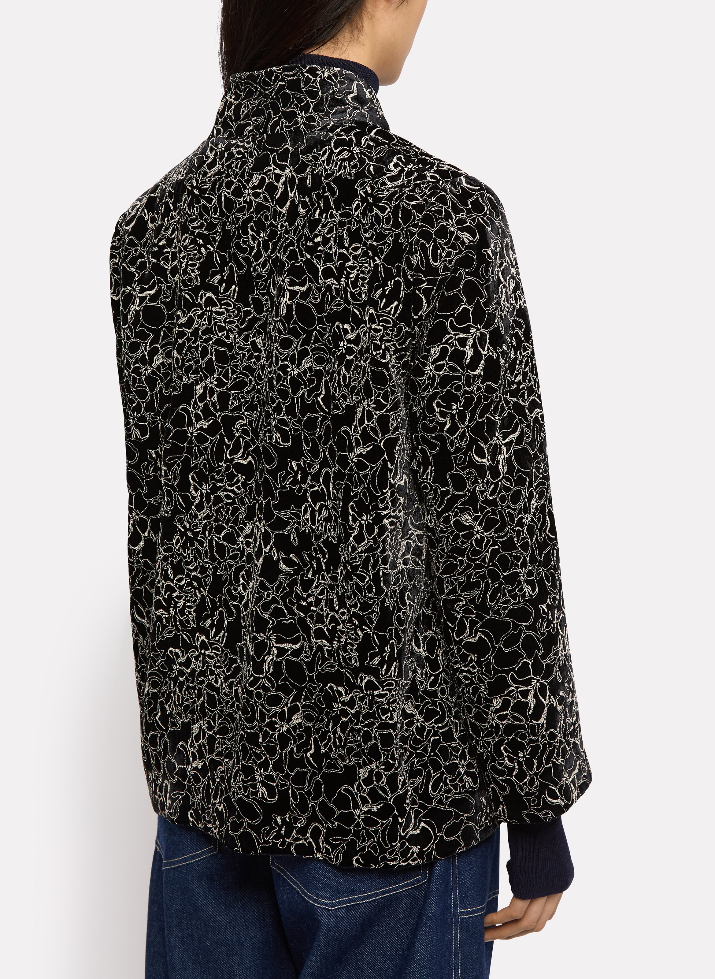 Veste droite pailletée ROSEANNA Noir