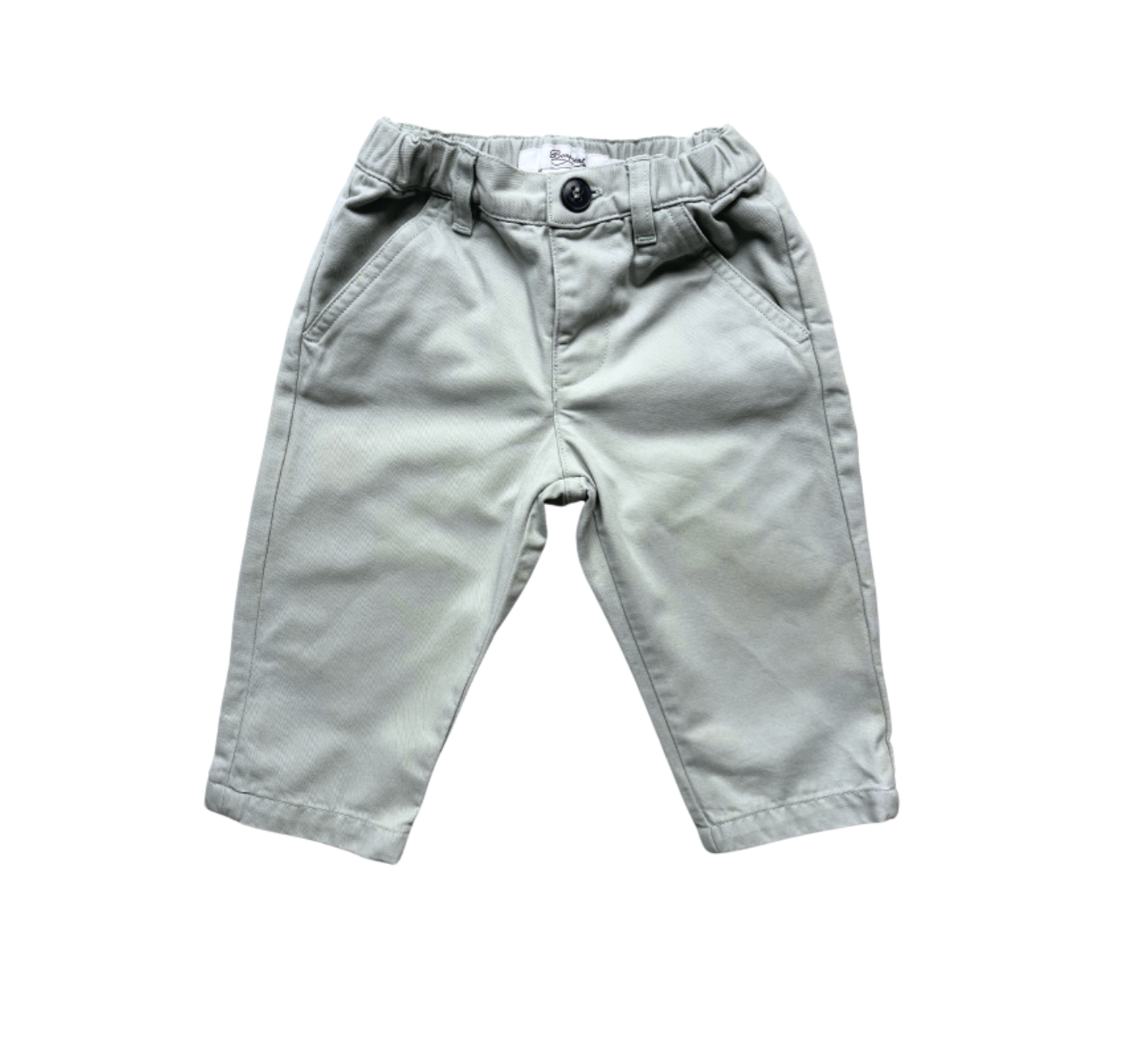 Green baby pants - 12 months BONPOINT - Seconde Main Green
