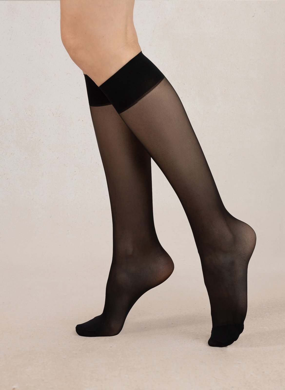 Mi-bas 30D BLEUFORET Noir