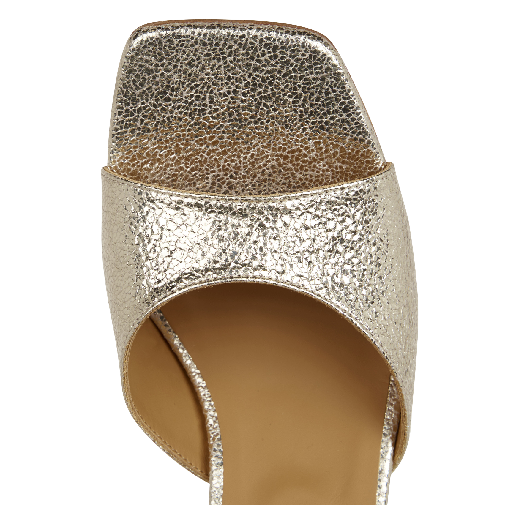 Sandales en cuir métallisé BOBBIES Doré