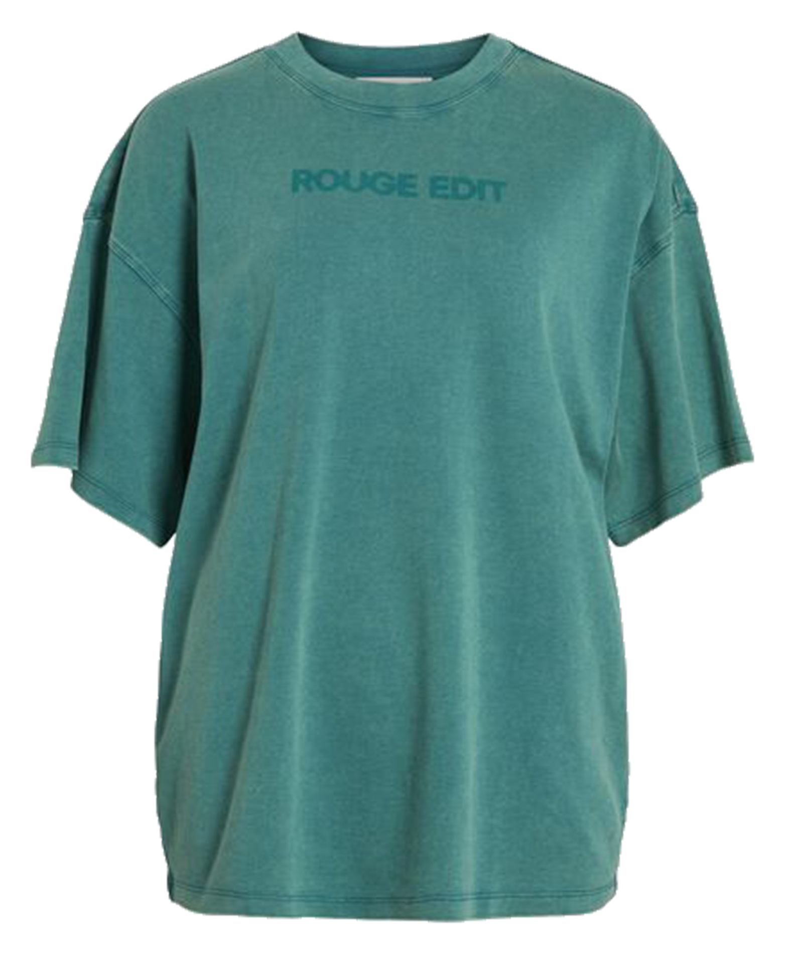 Oversized organic cotton T-shirt ROUGE EDIT Blue