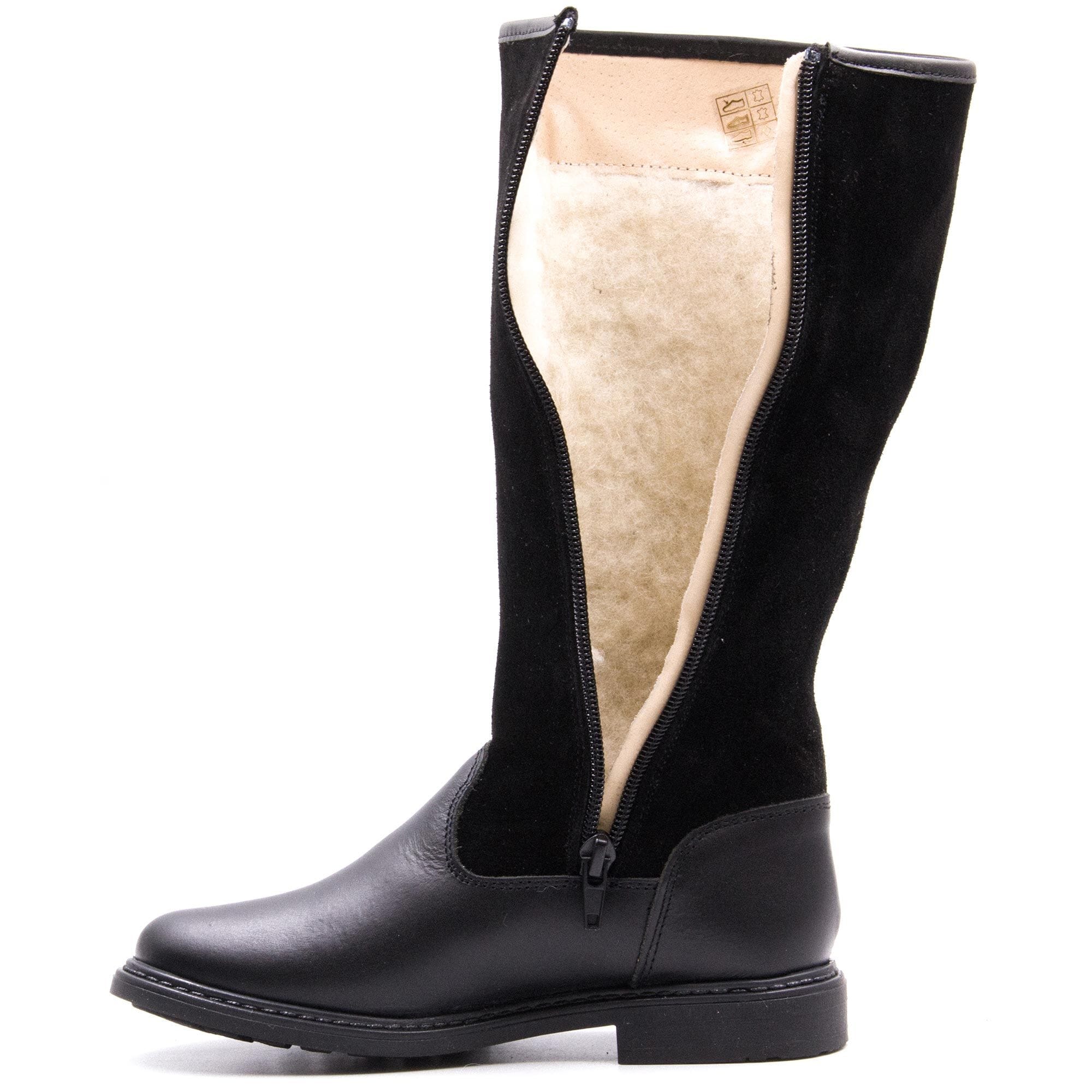Girl's fur-lined boots Boni & Sidonie Black