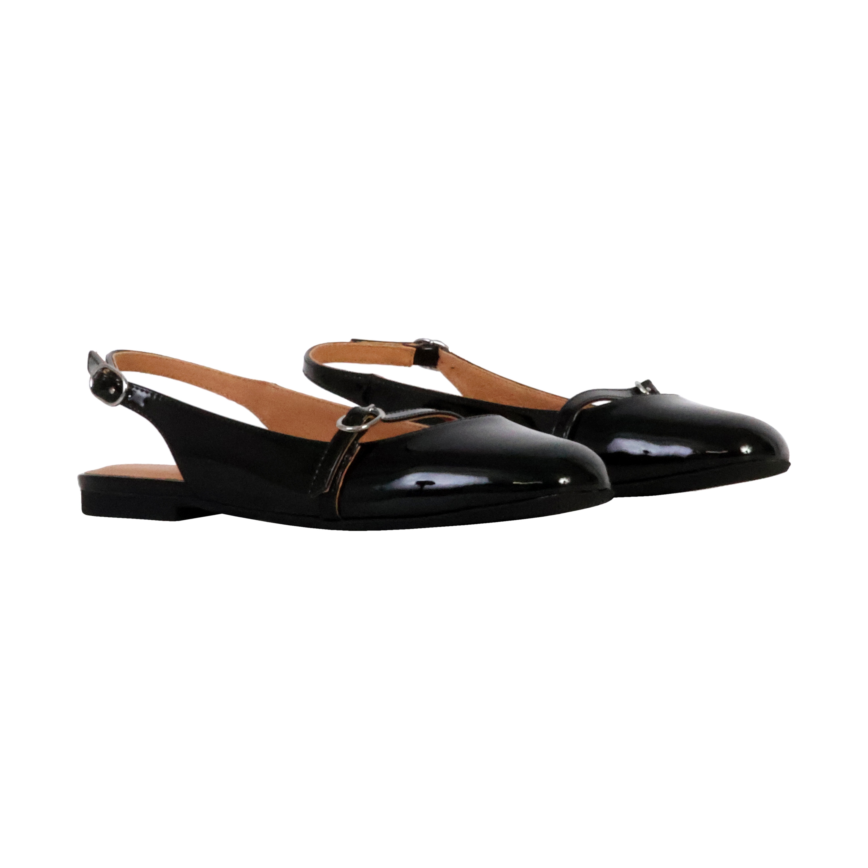 Tiffany leather ballet flats EMILIE KARSTON Grey