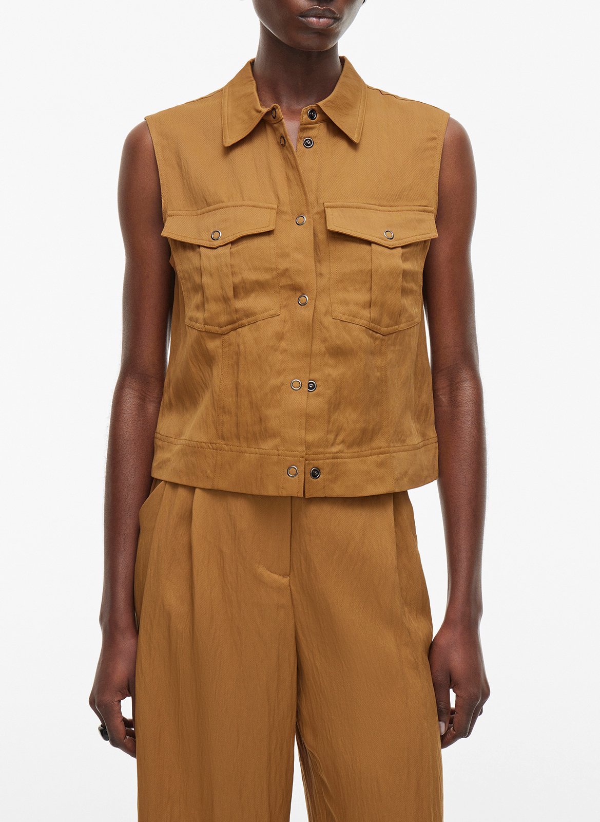 Chemise col classique ROUGE EDIT Brown