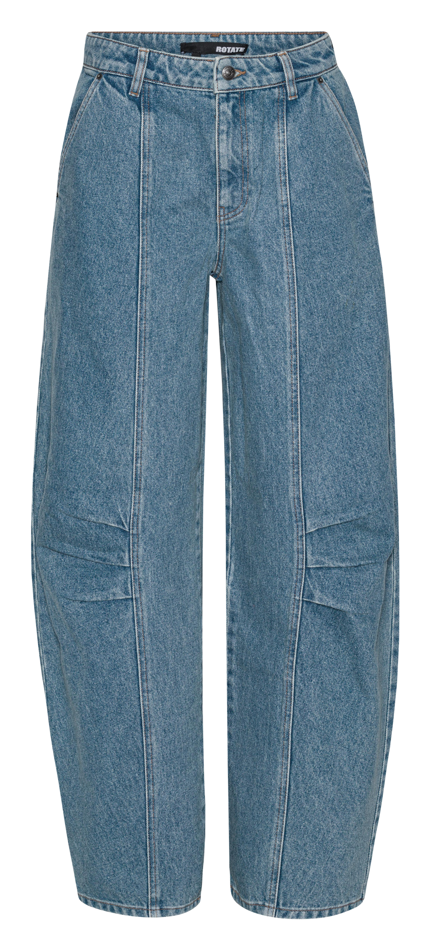 Jean cargo en coton bio ROTATE Bleu