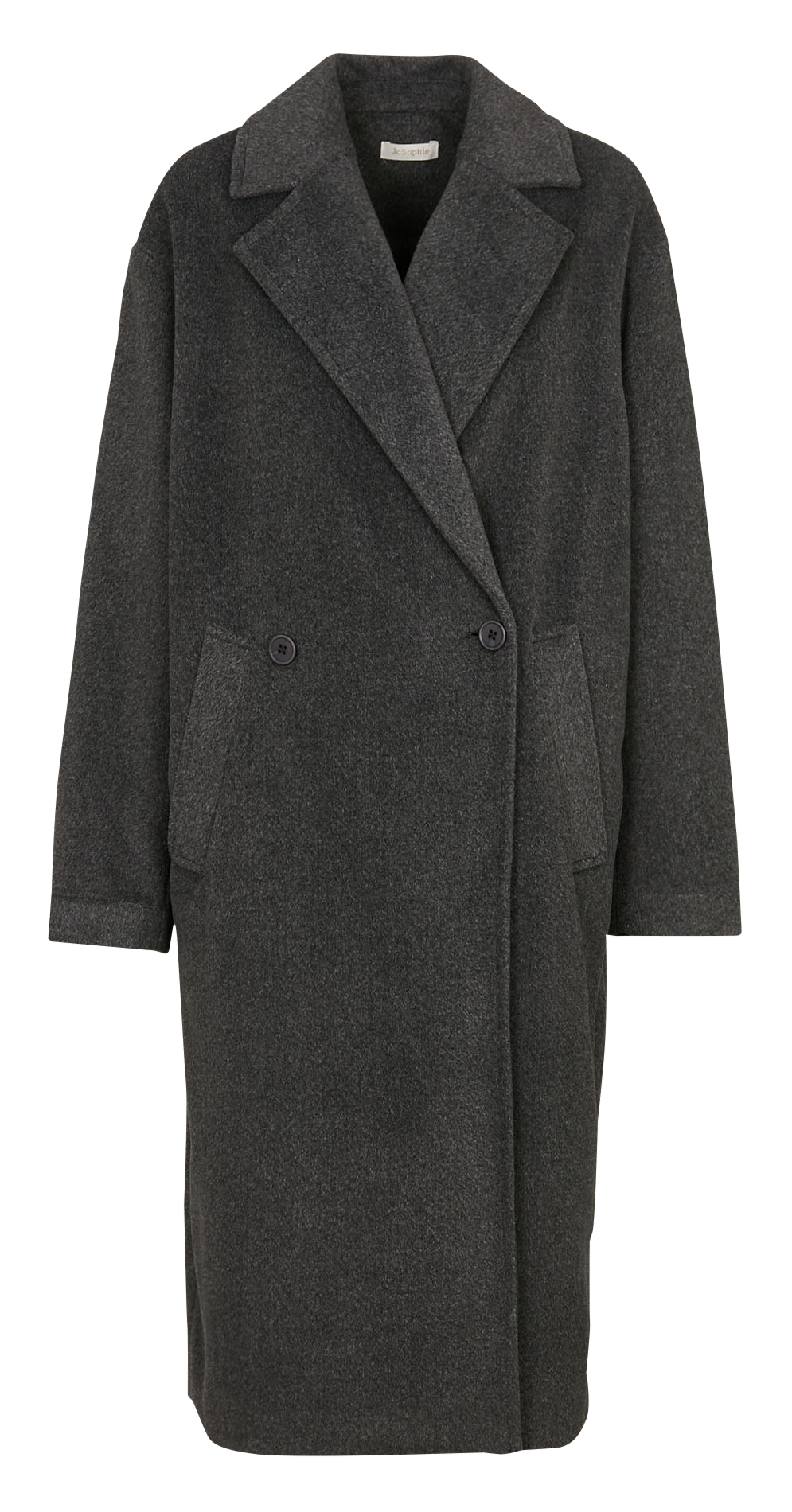 Oversized coat with tailored collar JC SOPHIE Black