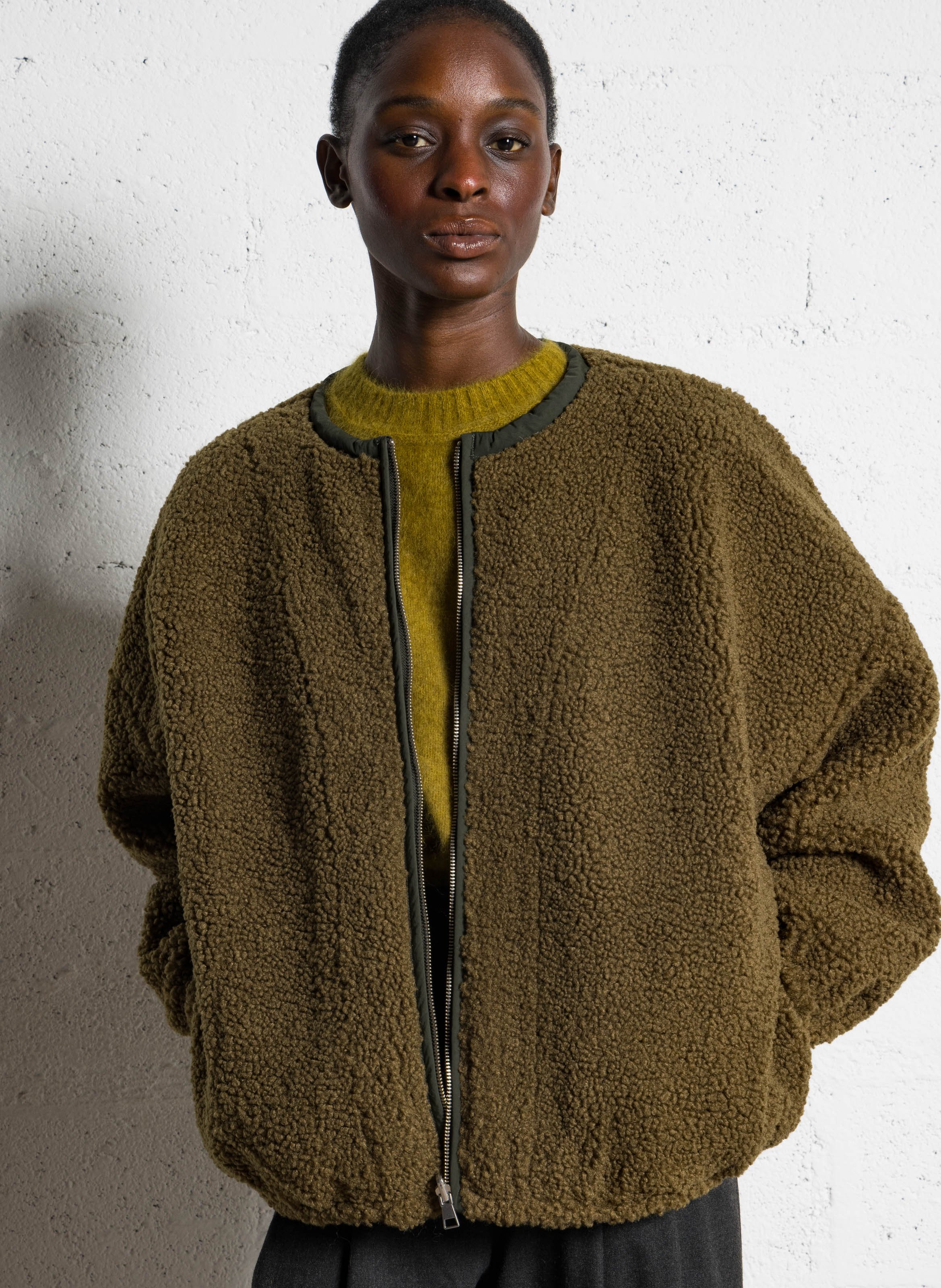 Oversized omkeerbare jas BELLEROSE Groen