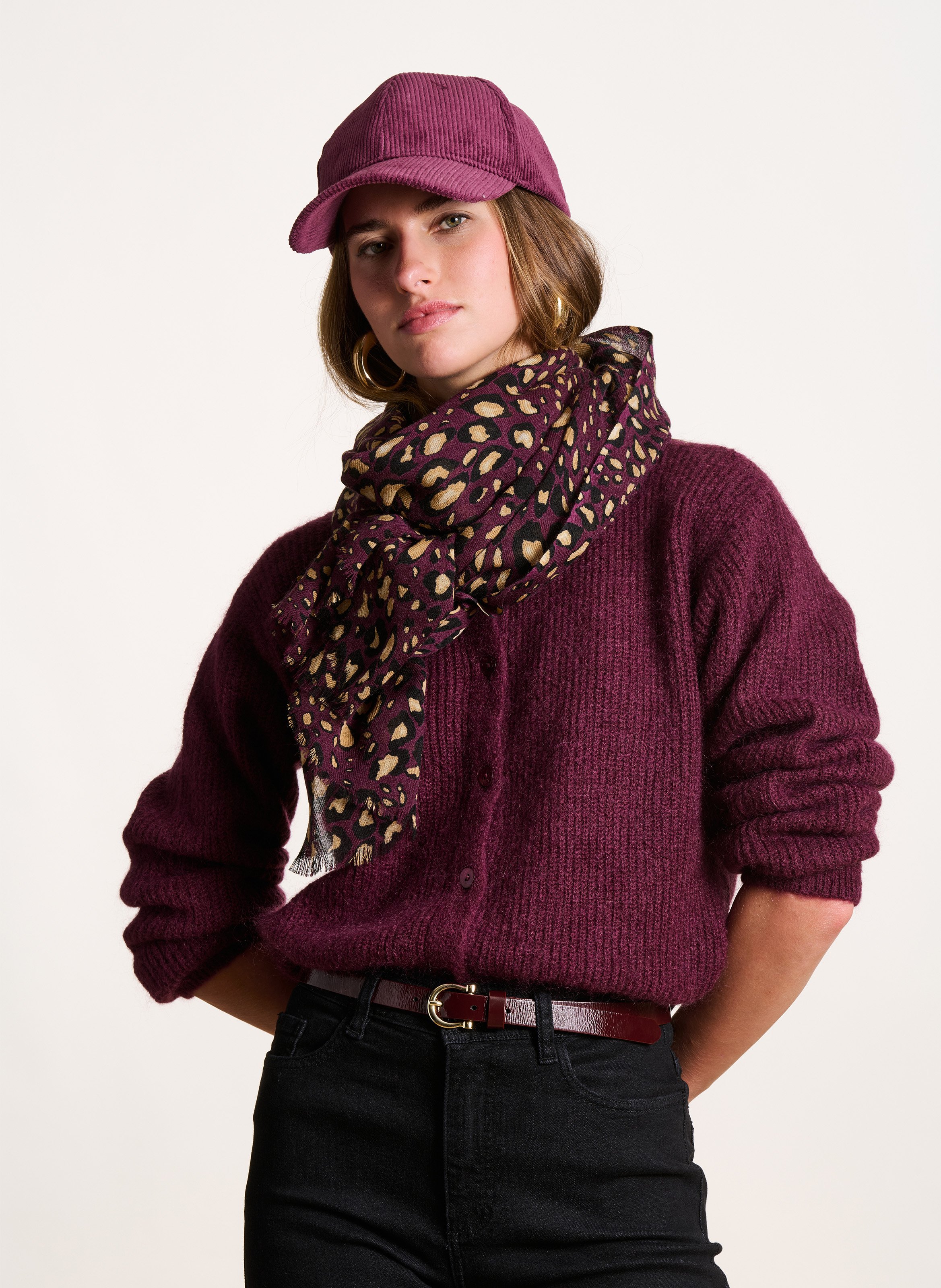 Floaty wool scarf LA FEE MARABOUTEE Red