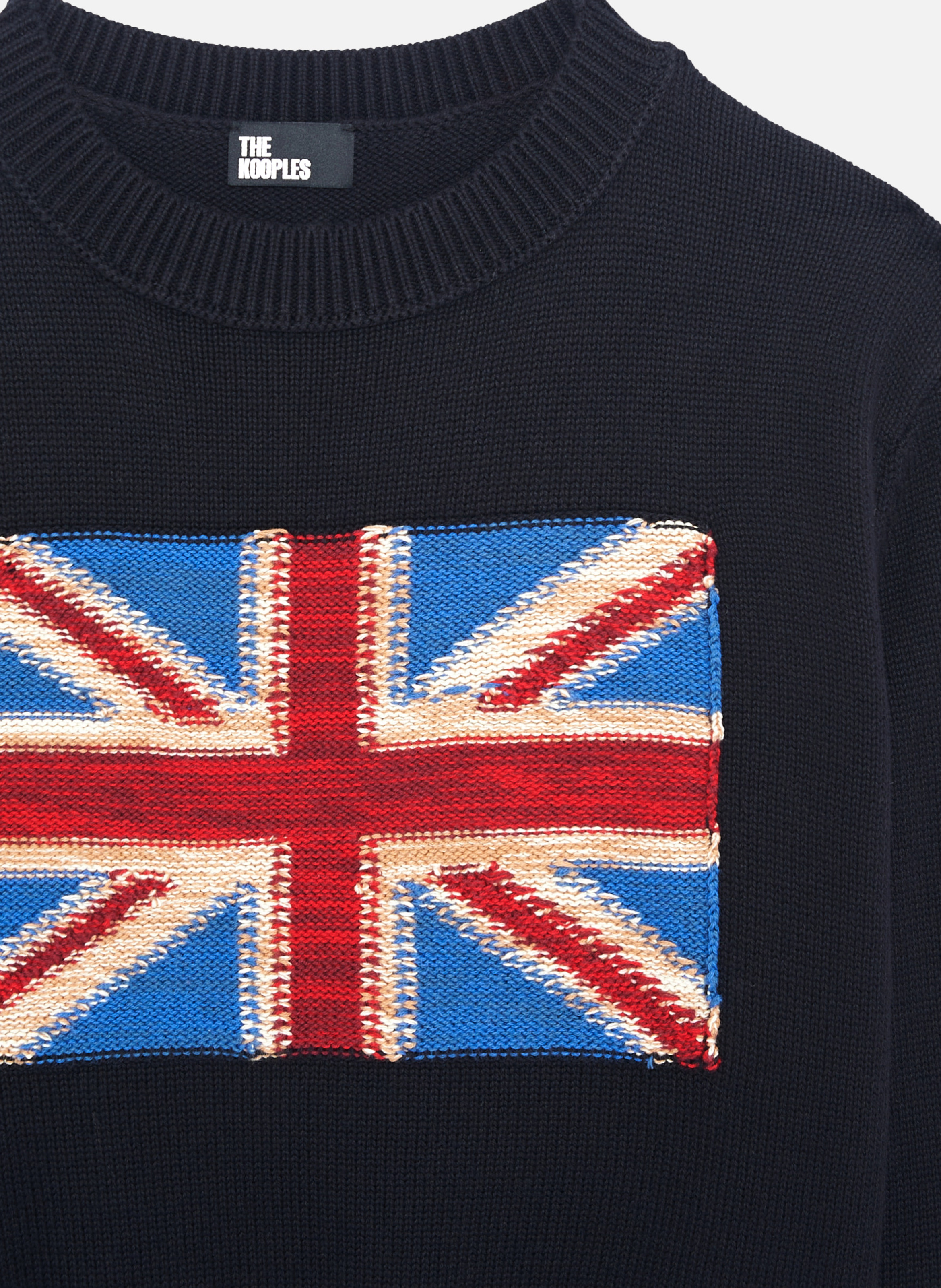Cotton English flag sweater THE KOOPLES Blue