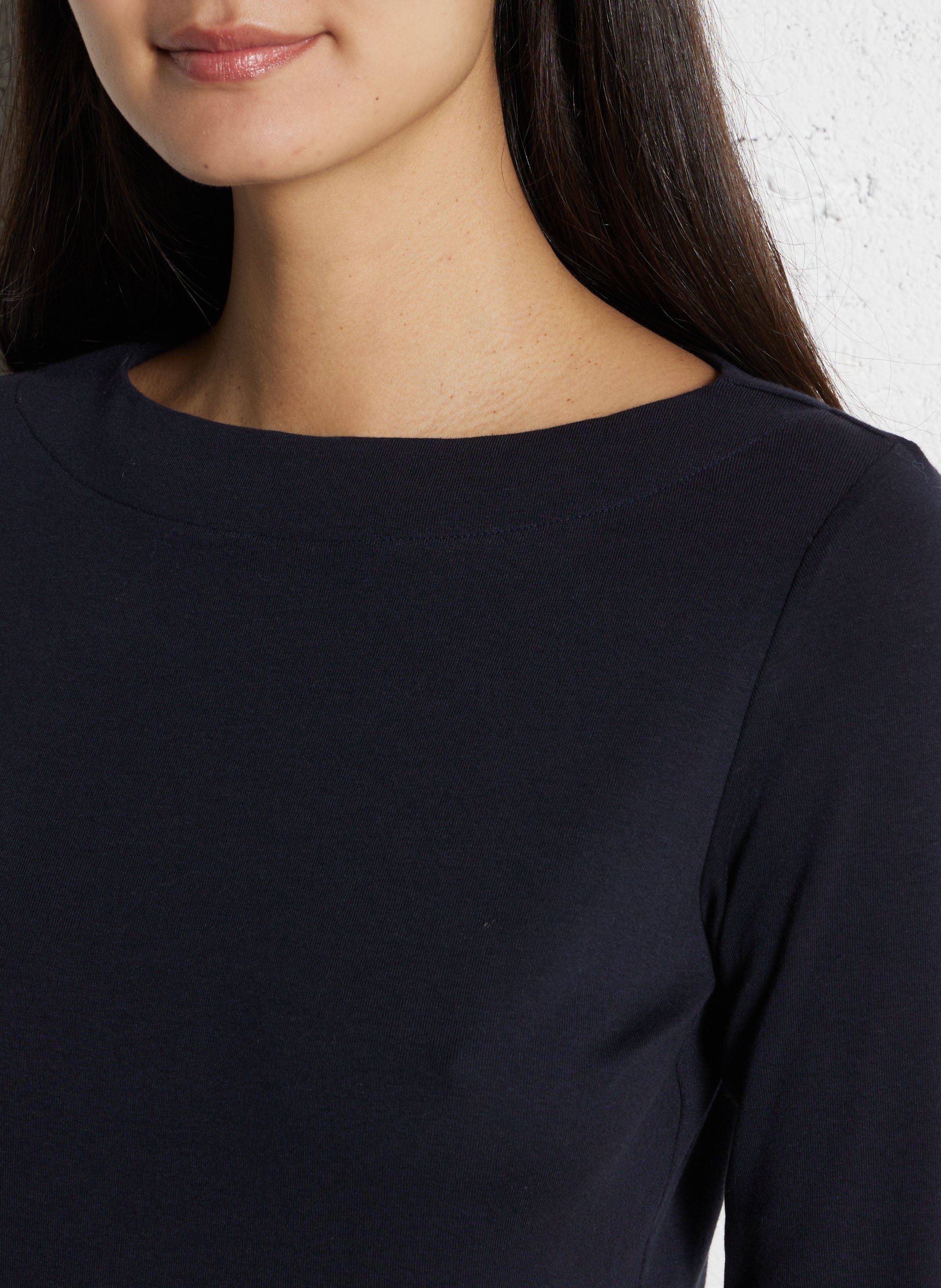 Straight-cut round-neck T-shirt MAISON 123 Blue