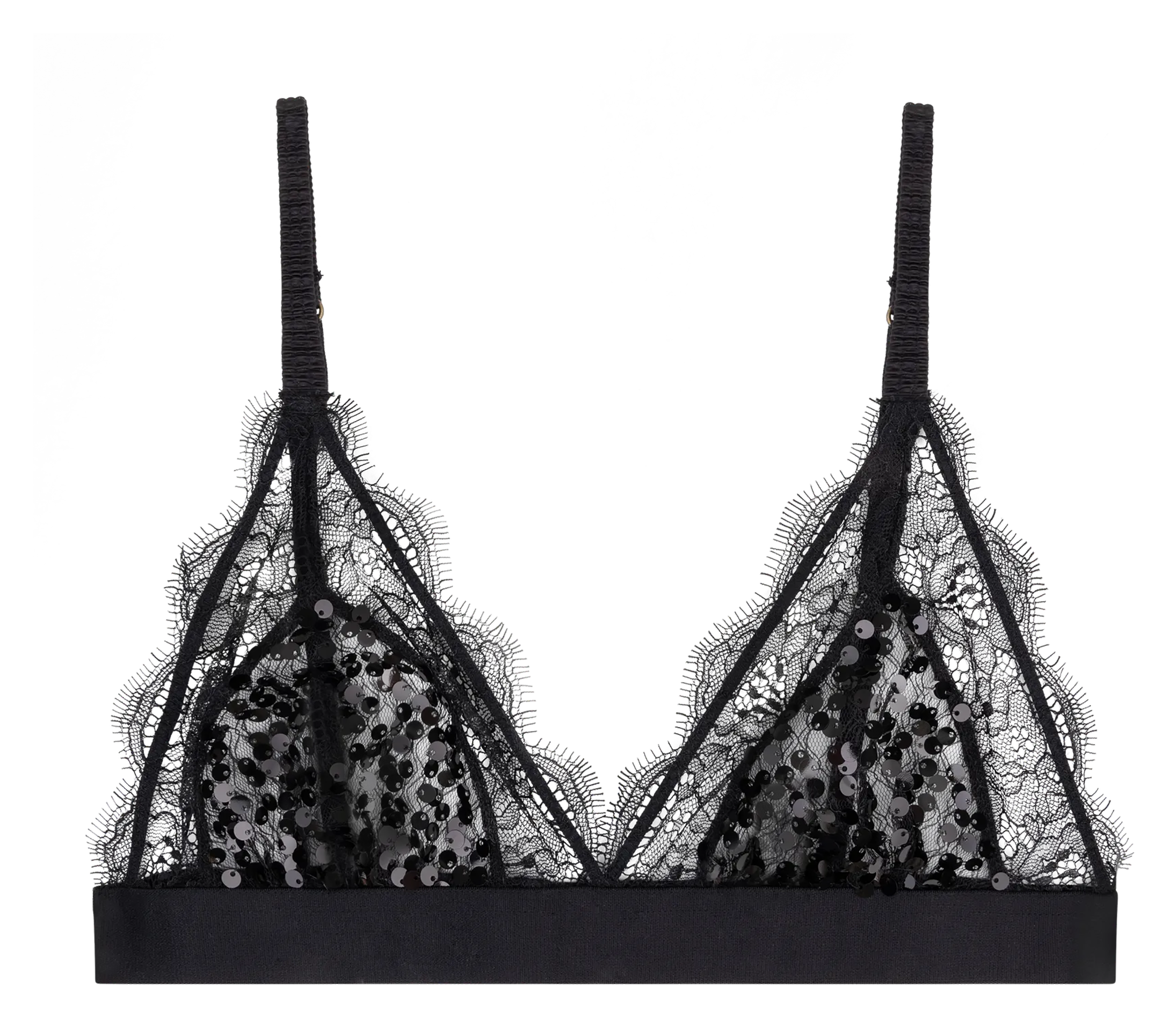 Soutien-gorge triangle en dentelle LOVE STORIES Noir